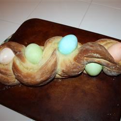 Braided Easter Egg Bread 