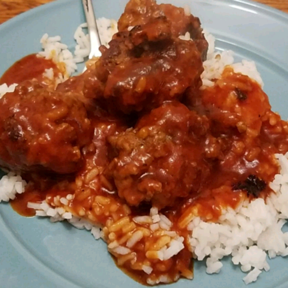 Slow Cooker Porcupine Meatballs With Peppers 