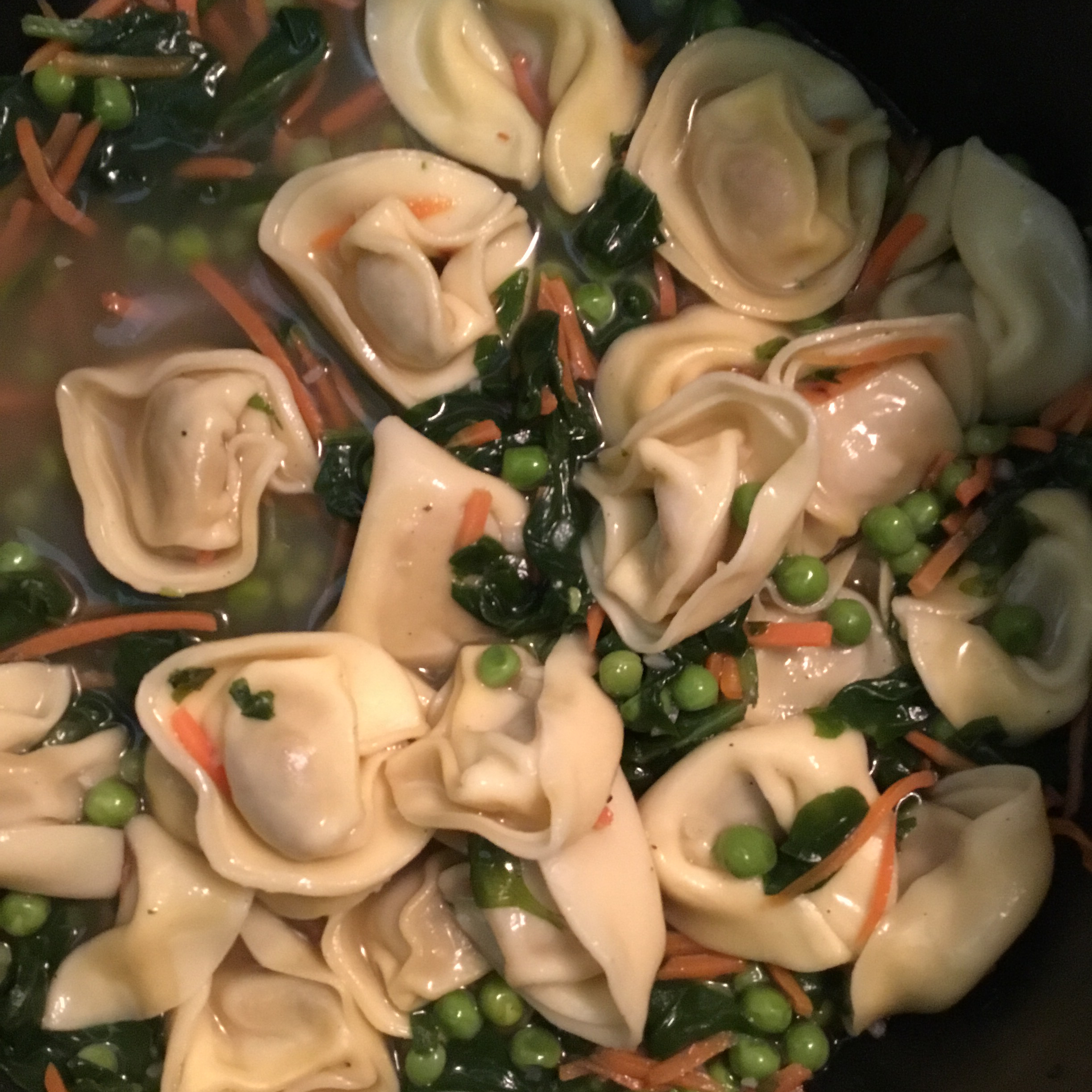Spinach Tortellini Soup 