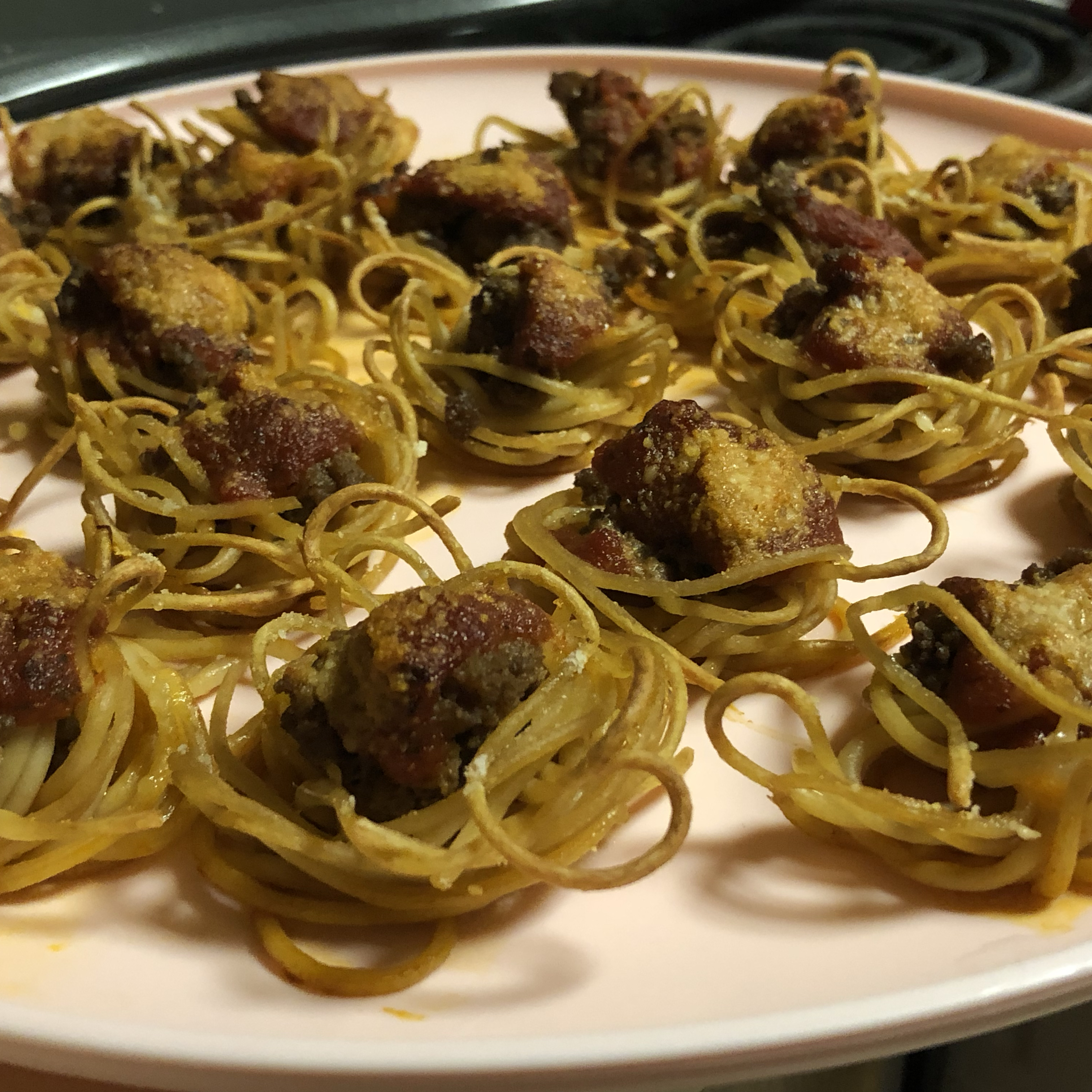 Spaghetti and Meatballs Muffin Bites Legend Veliz