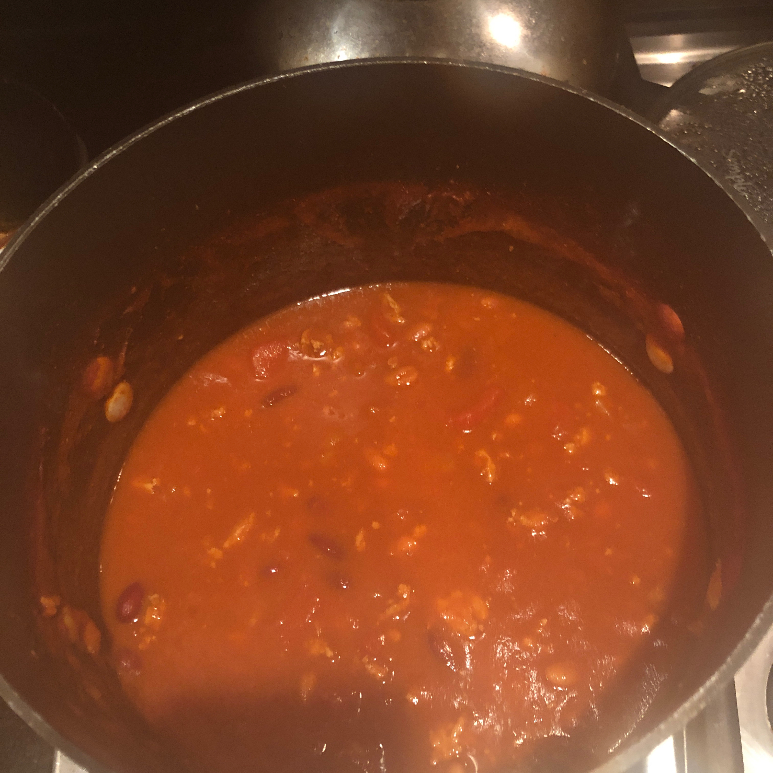Traditional Chili with Ground Turkey 