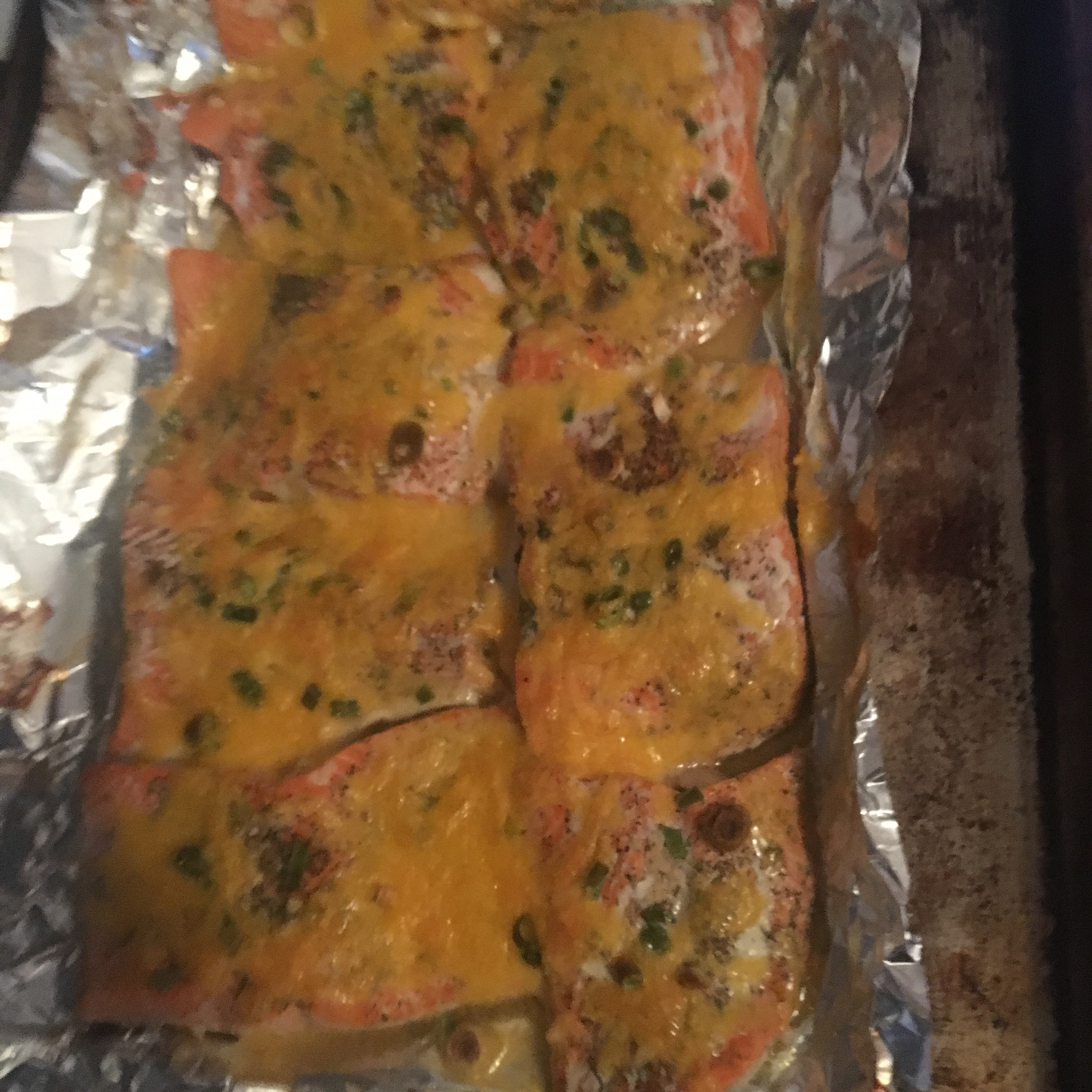 Cheesy Baked Salmon kateld629