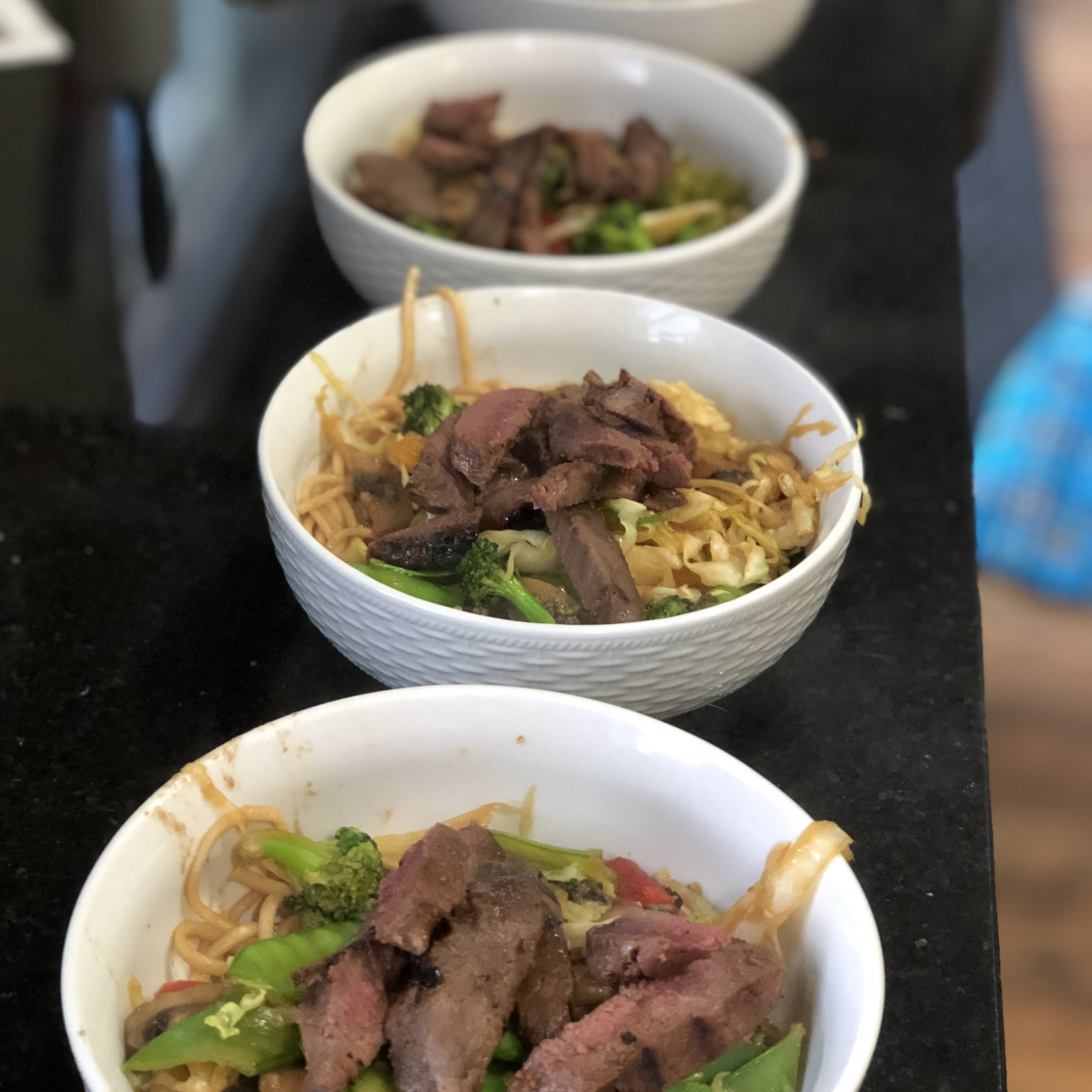 Asian Steak and Noodle Bowl Shel