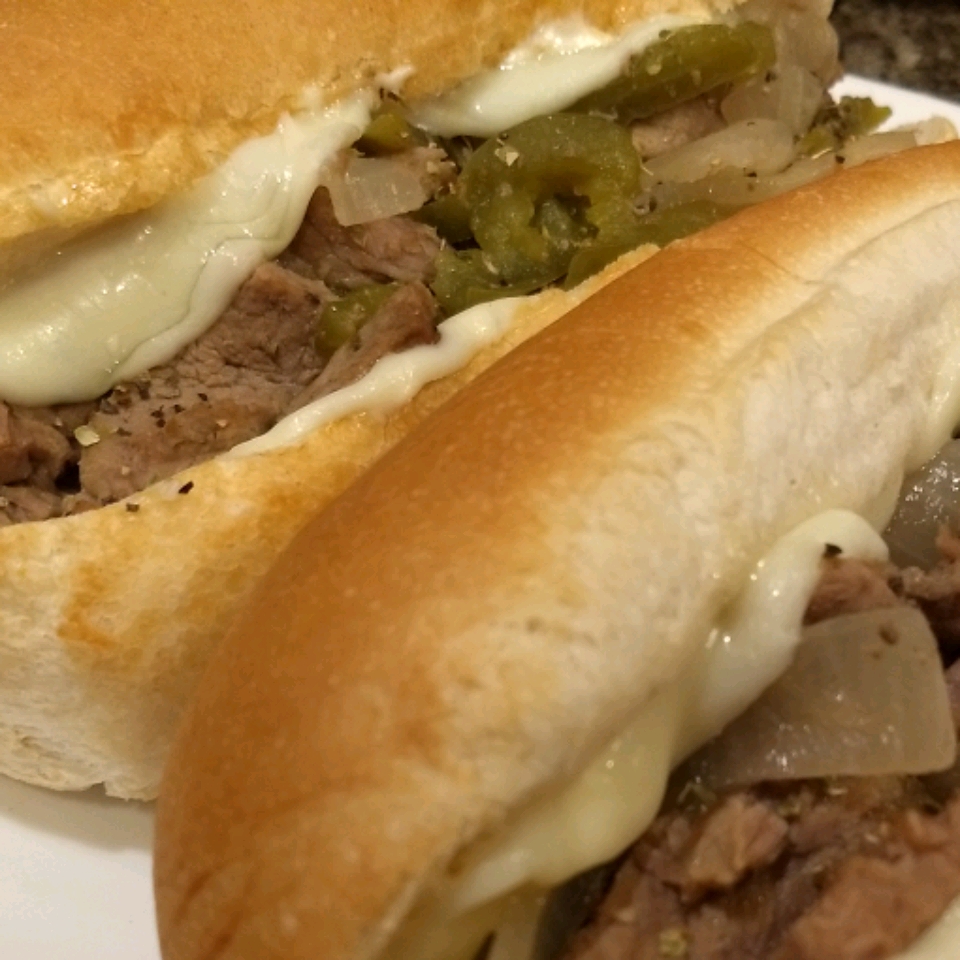 Philly Cheesesteak Sandwich with Garlic Mayo 