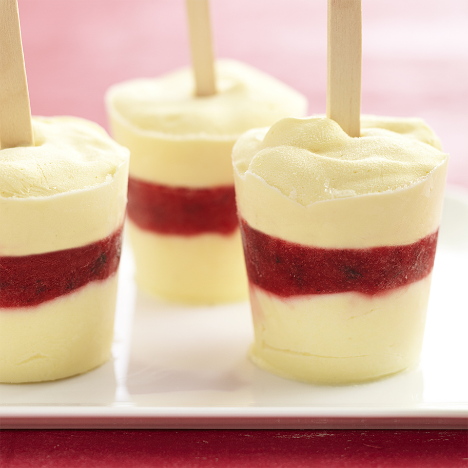 <p>This sweet pudding pop recipe is actually a fun craft project you can make with your young children--they'll love to help mix the ingredients, line up the paper cups, layer in the different mixtures, and pop in the craft sticks. The most difficult part may just be waiting for them to freeze!</p>
                          