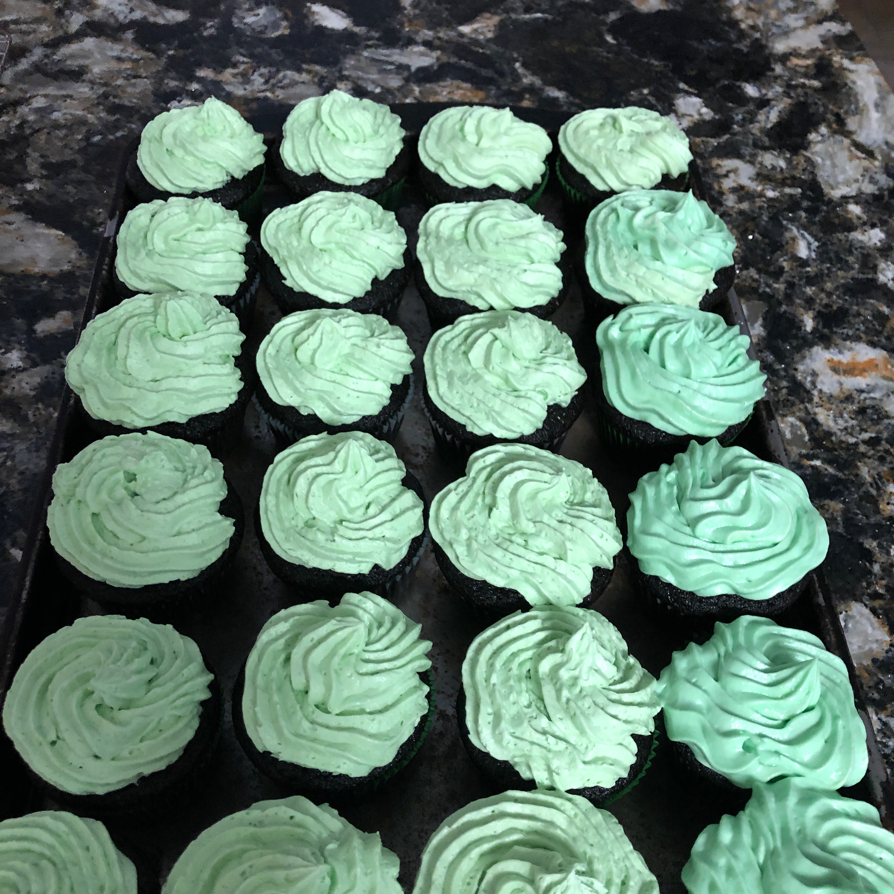 Chocolate Beer Cupcakes With Whiskey Filling And Irish Cream Icing 