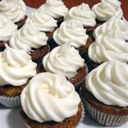 Carrot Cupcakes with White Chocolate Cream Cheese Icing 