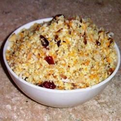 Couscous Pilaf with Almonds, Coconut, and Cranberries 