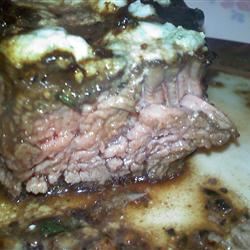 Pepper-Crusted Beef Tenderloin with Chocolate-Port Sauce 