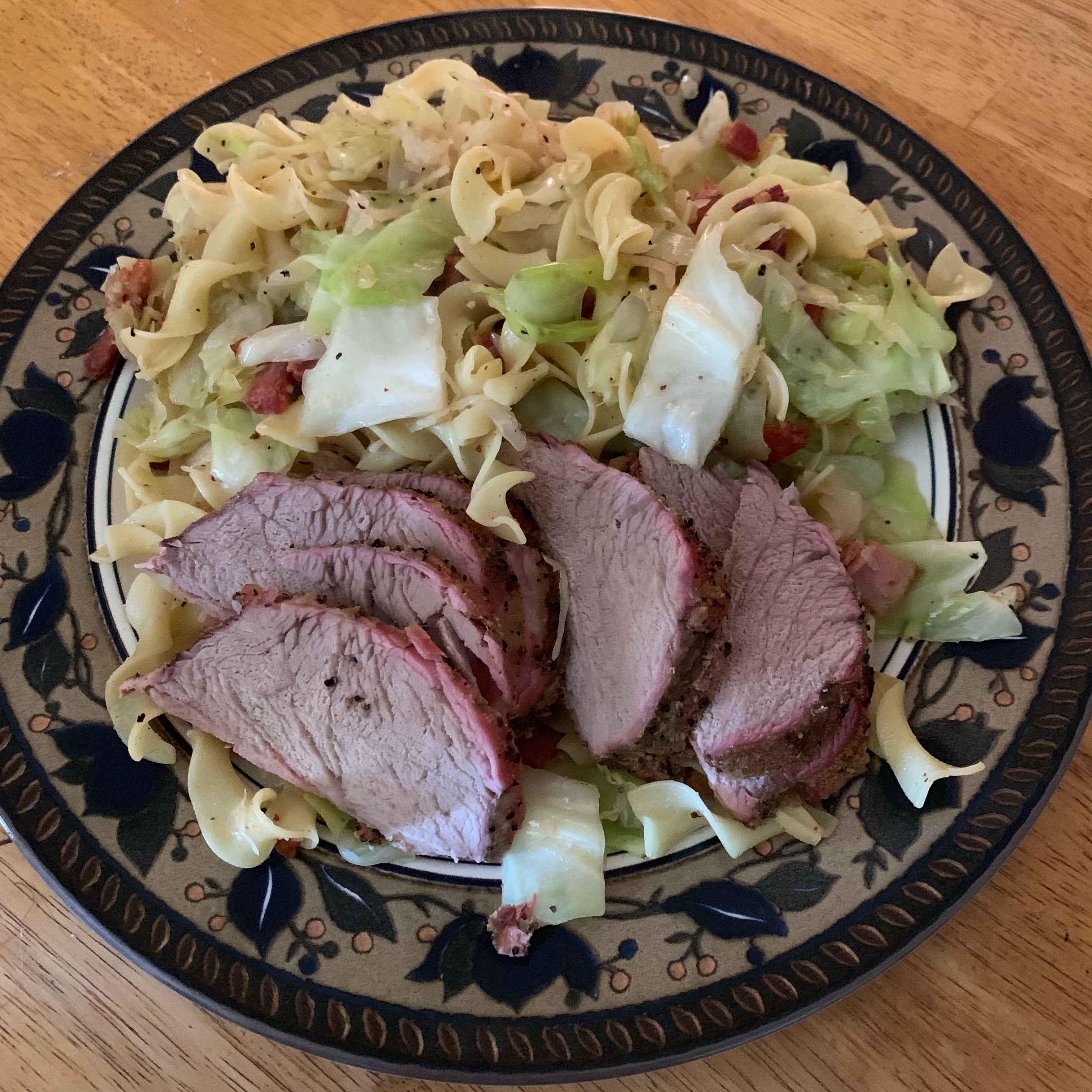 Dijon Pork with Apples and Cabbage kimber