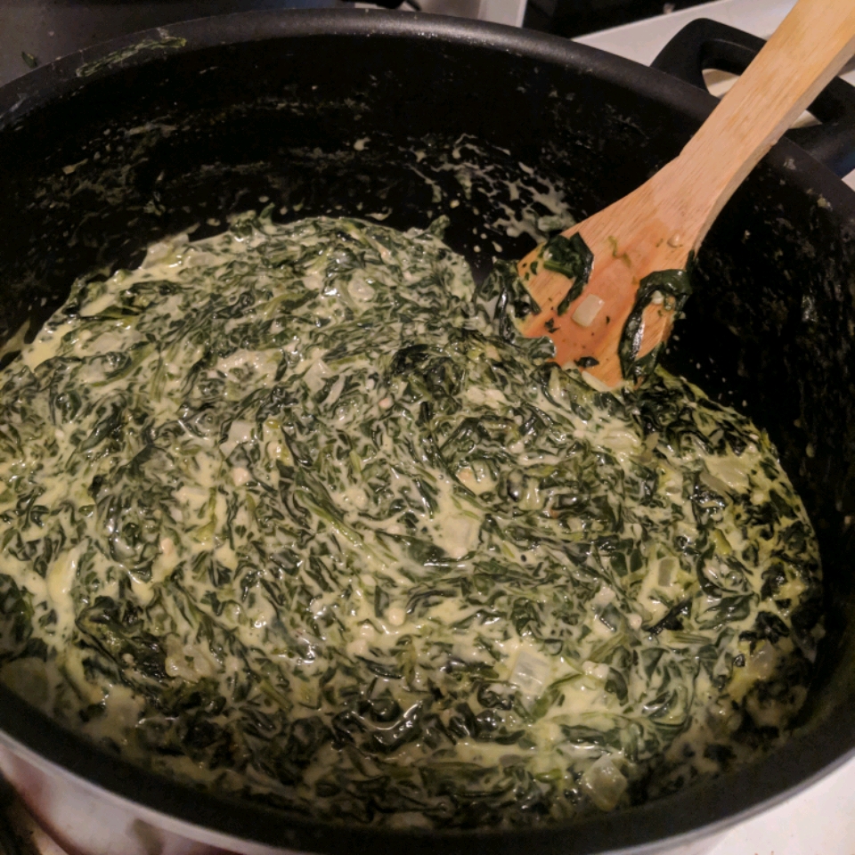 Cheesy Creamed Spinach 