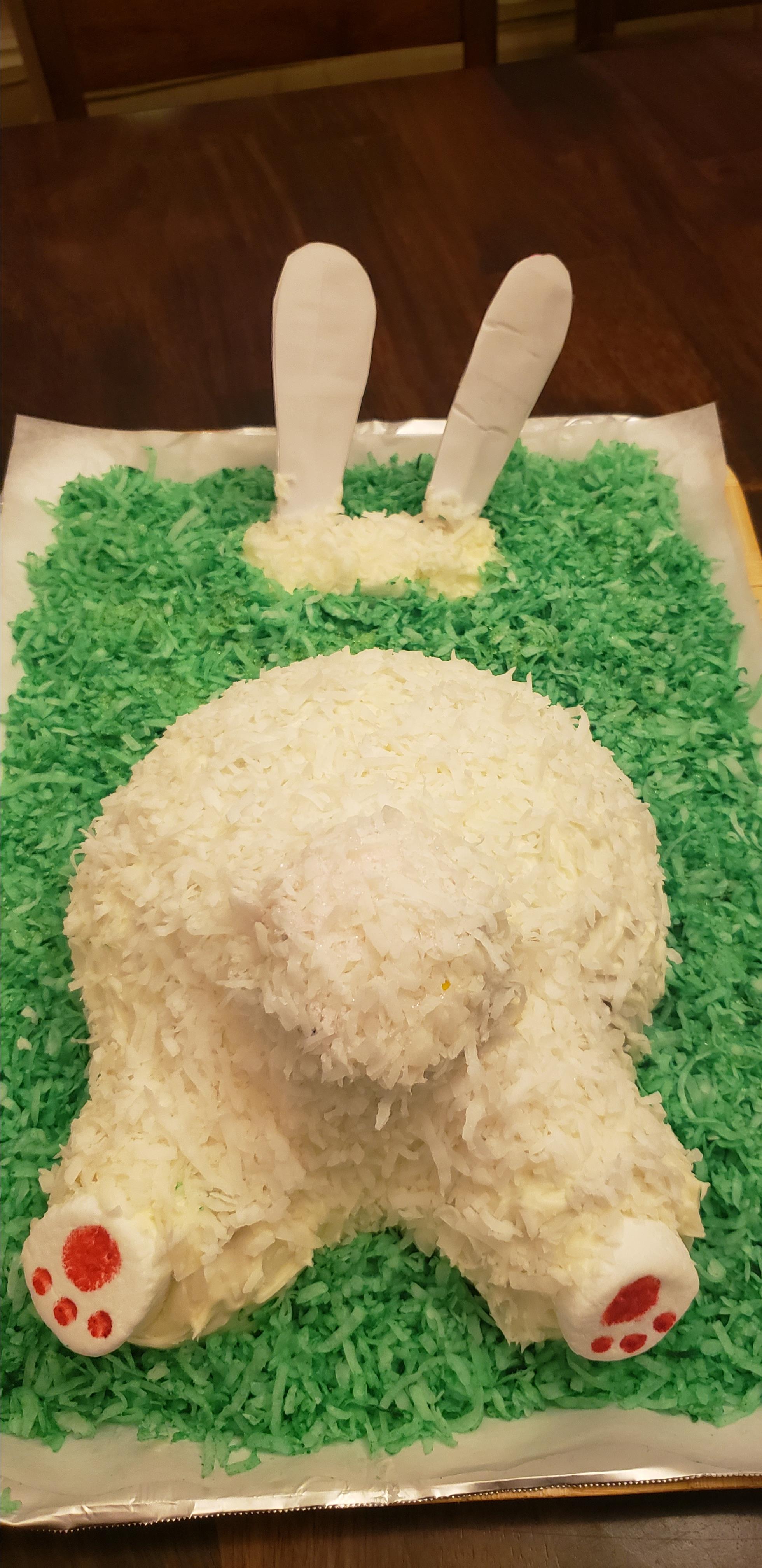 Easter Bunny 'Butt' Cake 