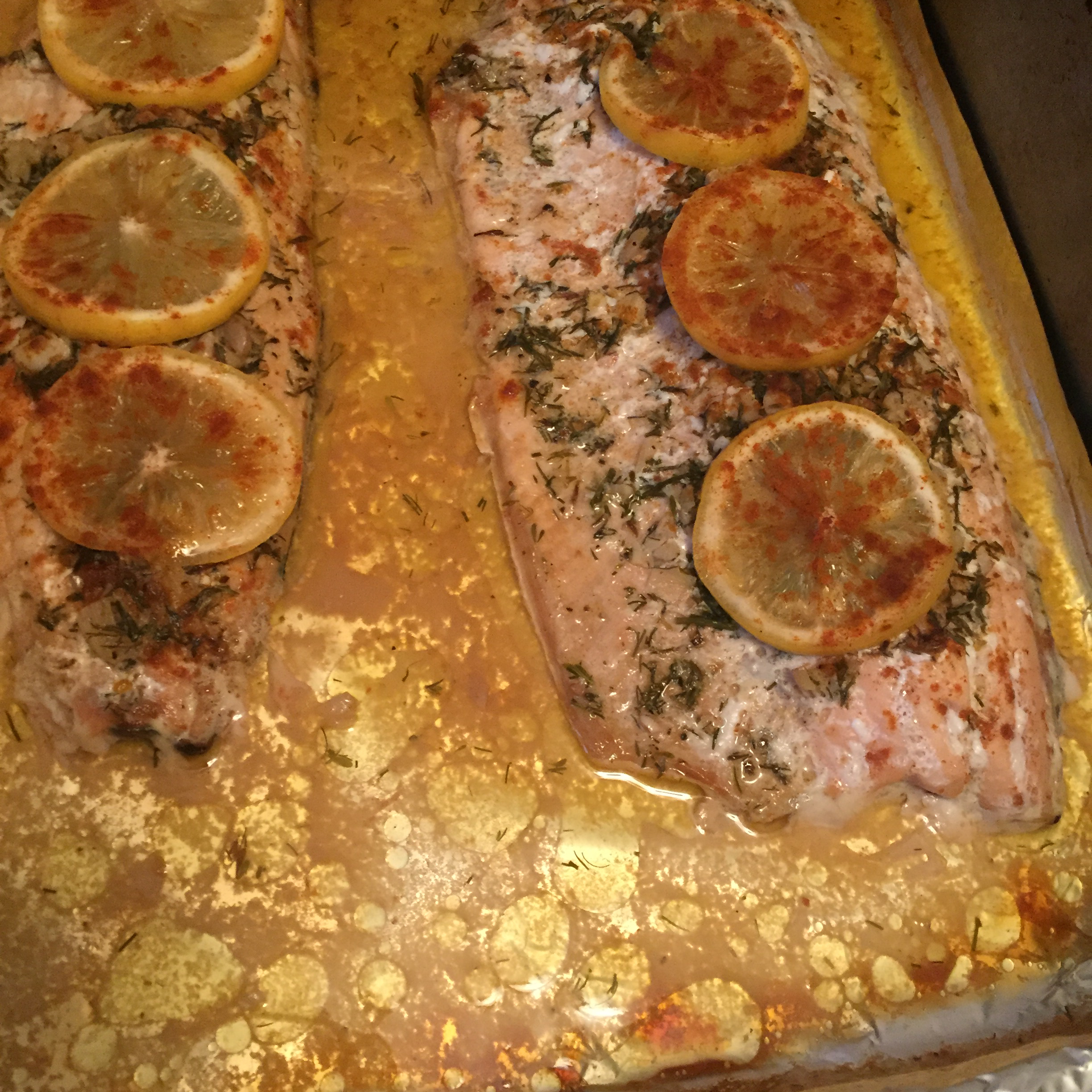 Salmon with Lemon and Dill 