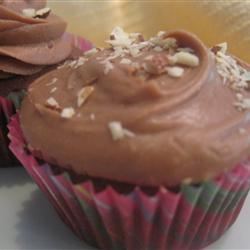 Chocolate Cupcakes with Caramel Frosting 
