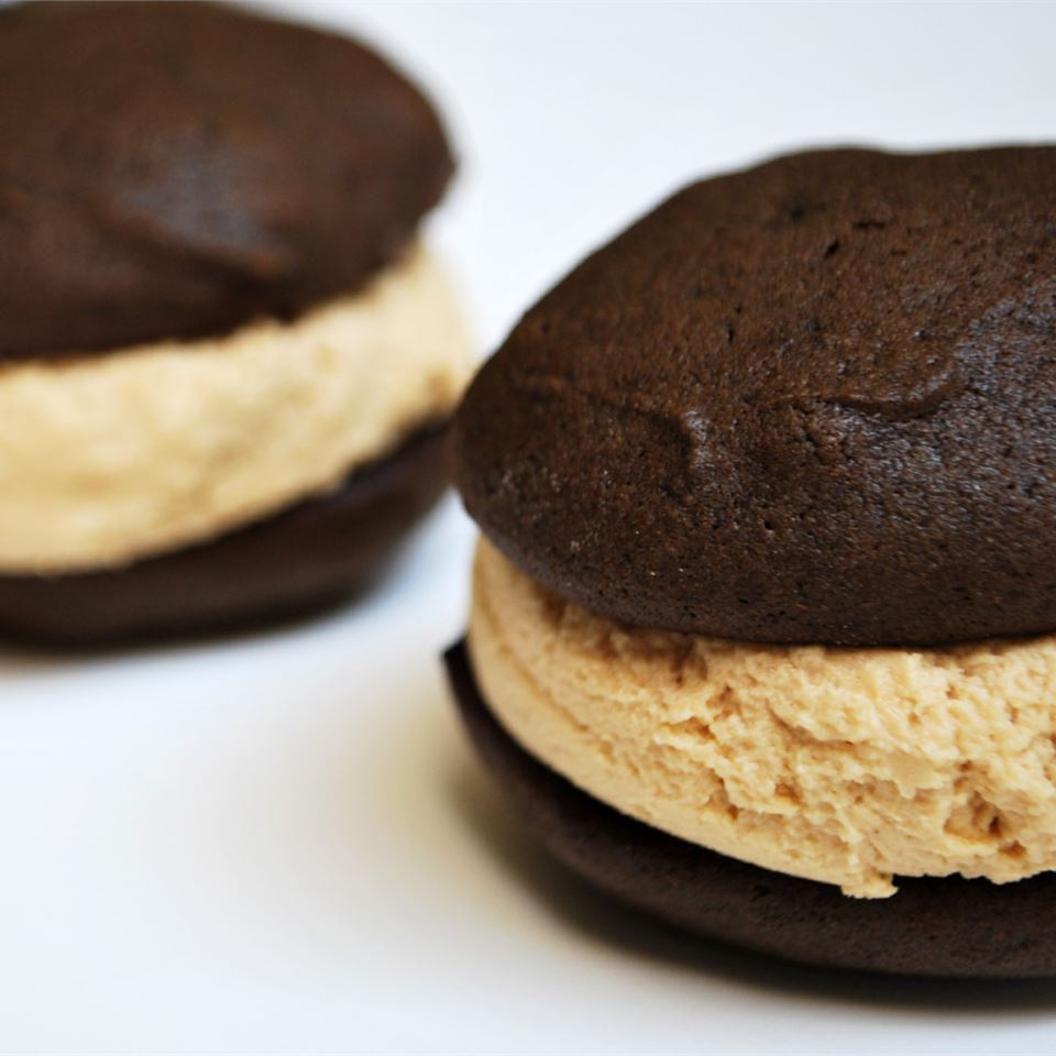 Stef's Whoopie Pies with Peanut Butter Frosting