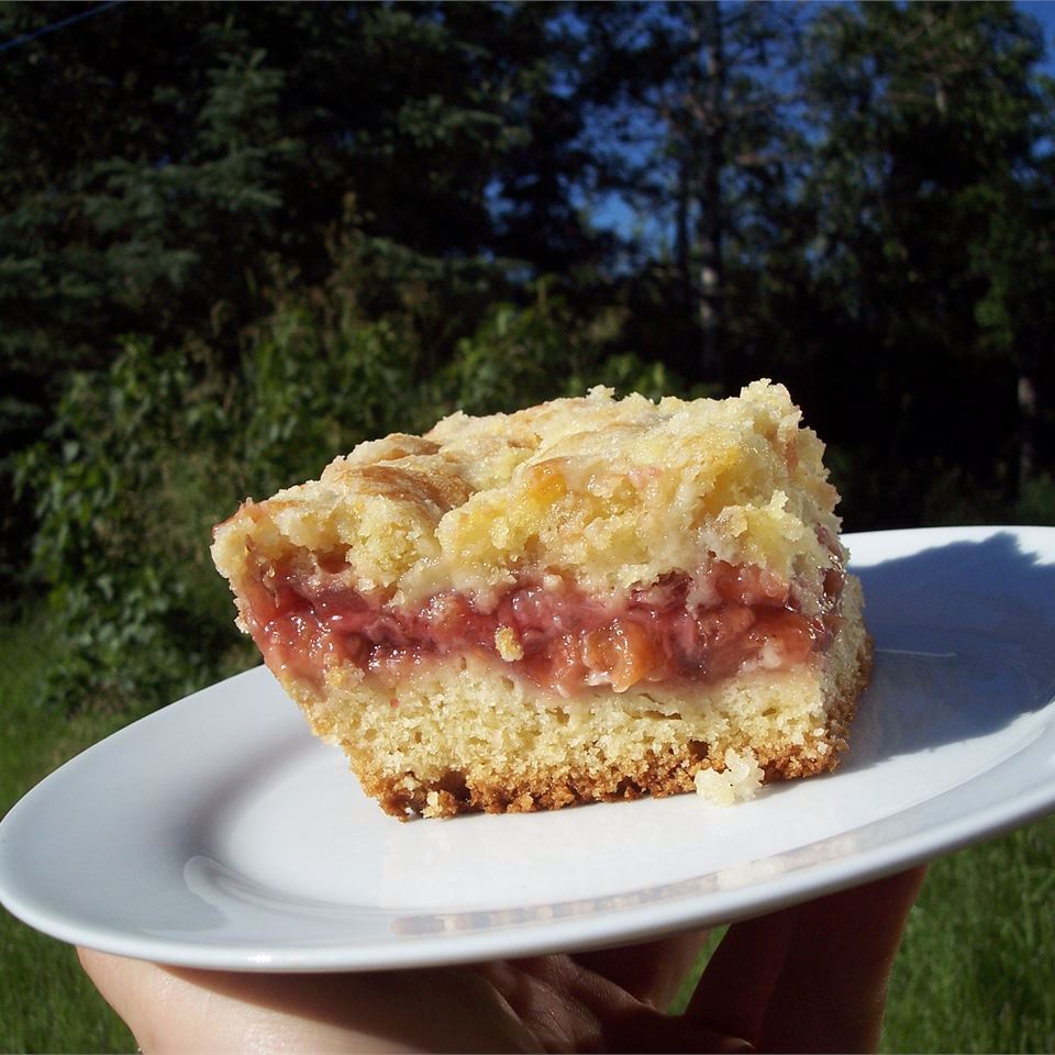 Strawberry Rhubarb Coffee Cake