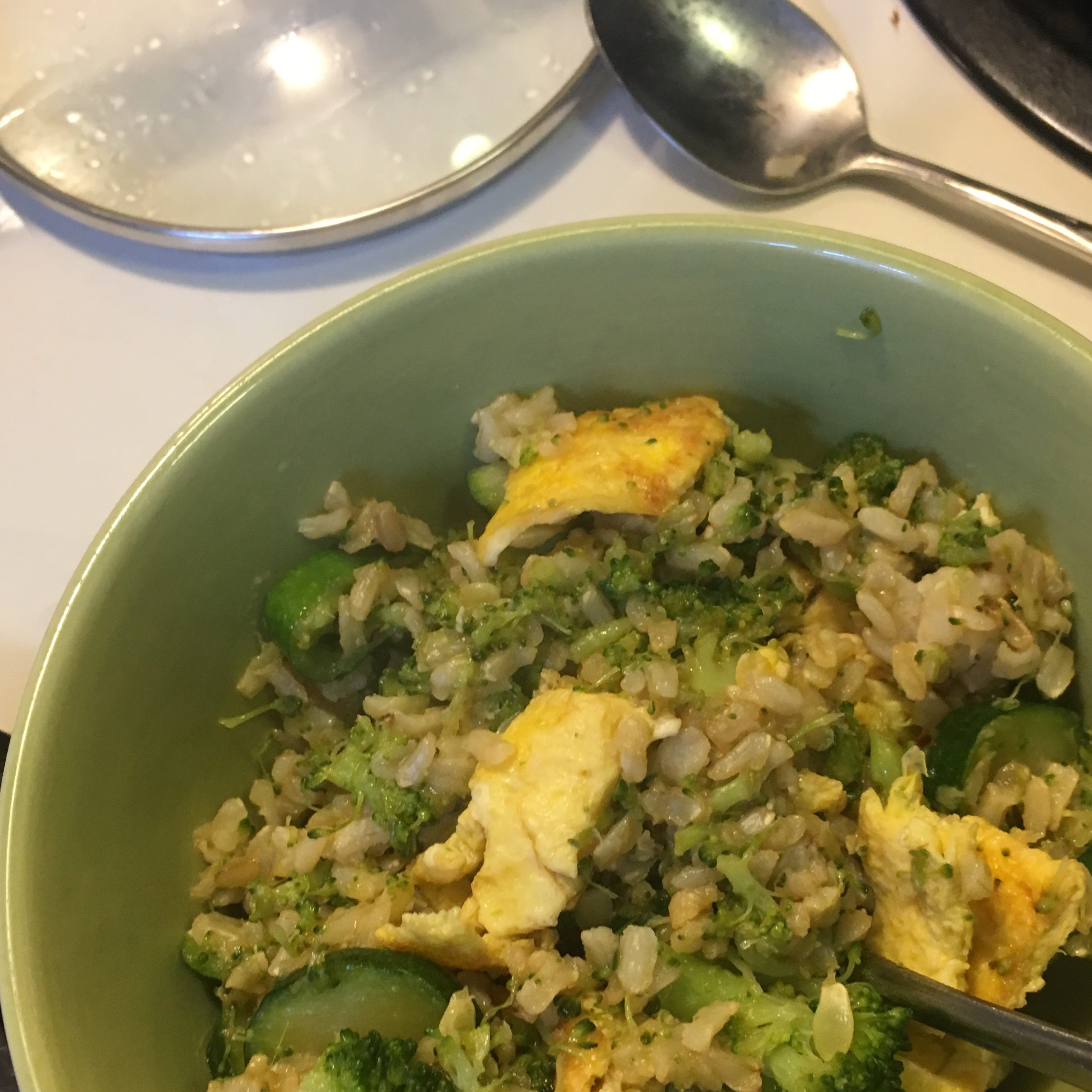 Broccoli and Rice Stir Fry 