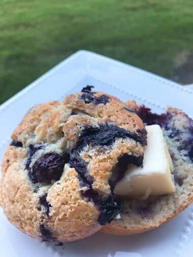 Jumbo Sour Cream Blueberry Muffins Recipe Allrecipes
