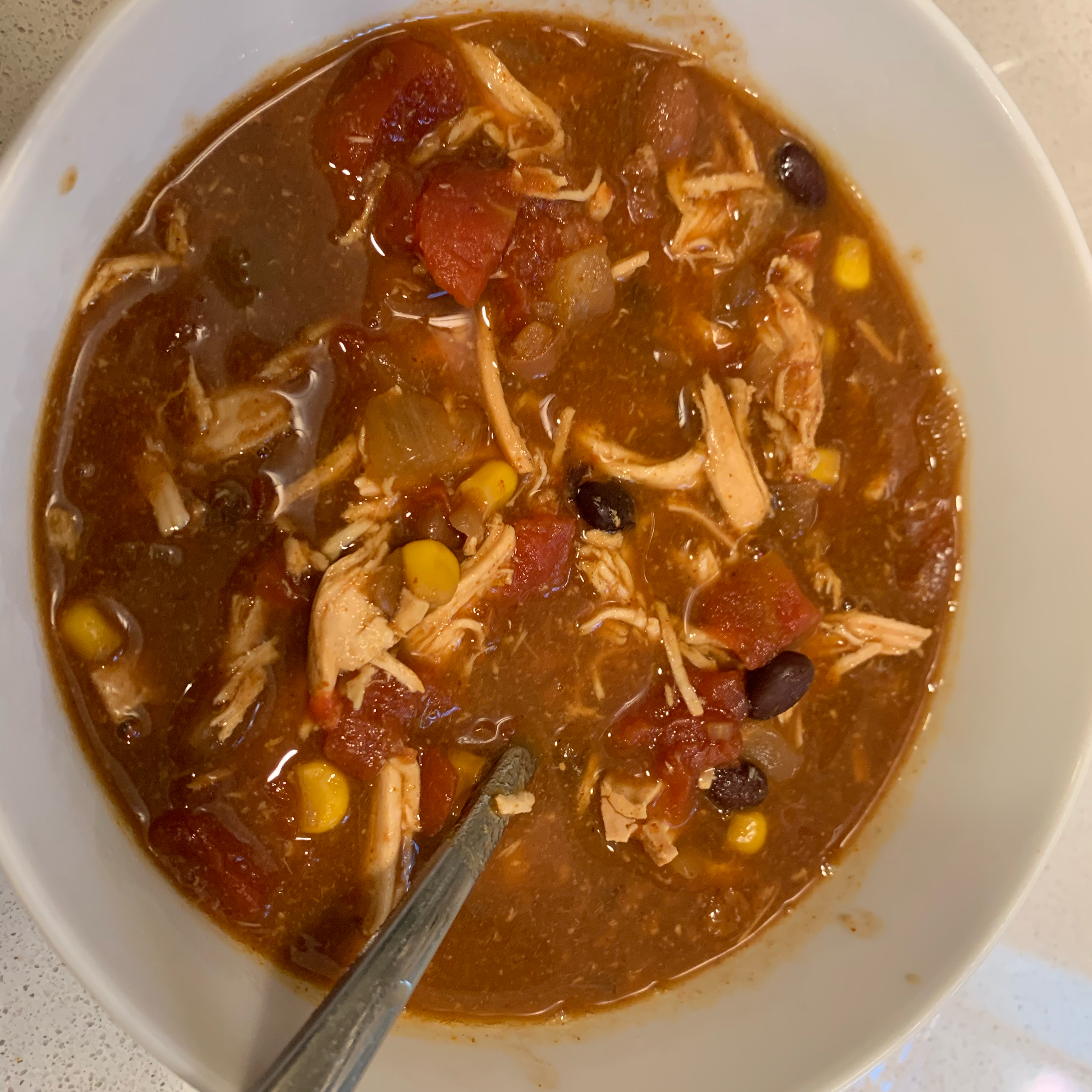 Slow Cooker Chicken Taco Soup 