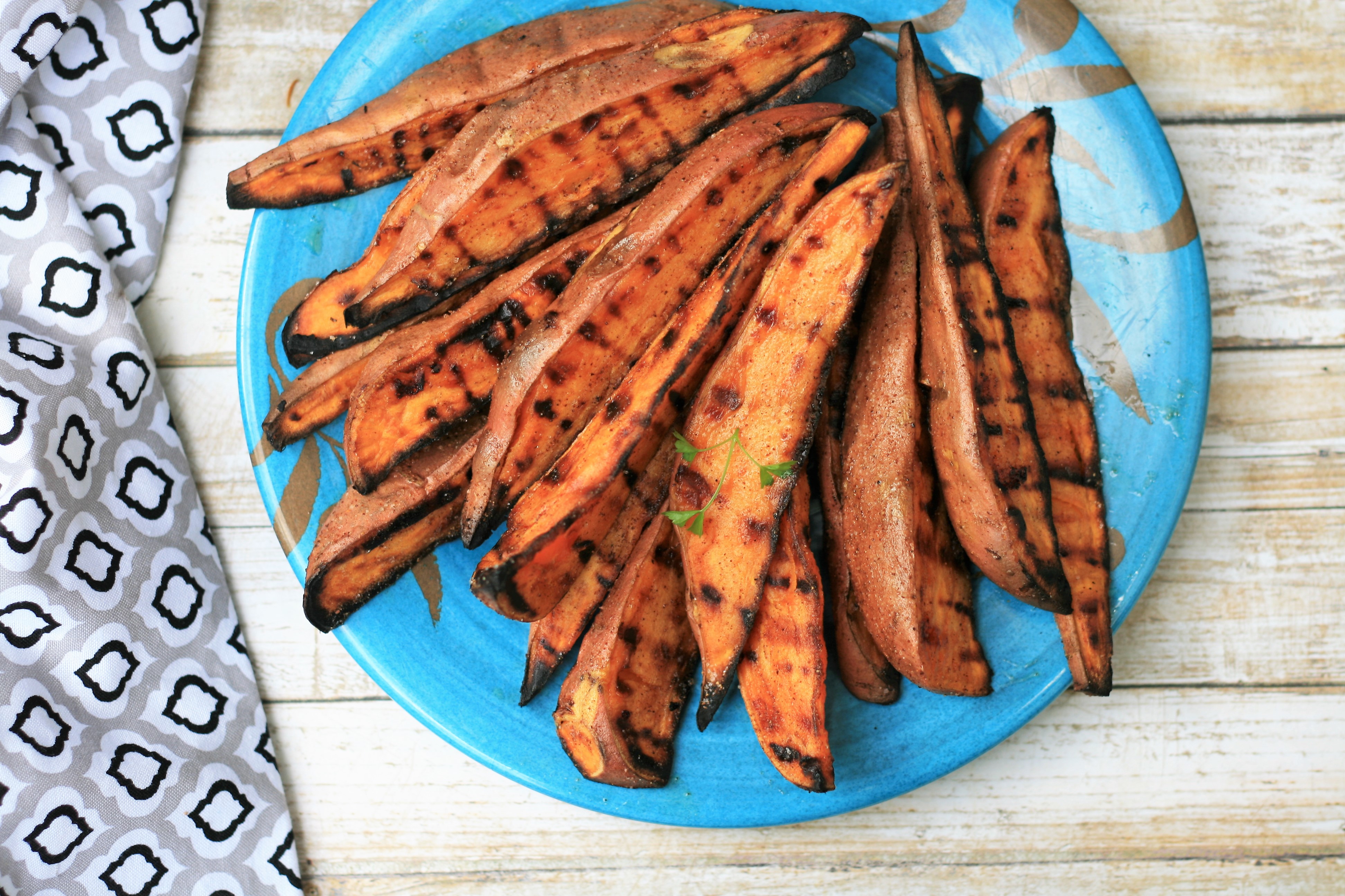 Grilled Sweet Potato Wedges France C