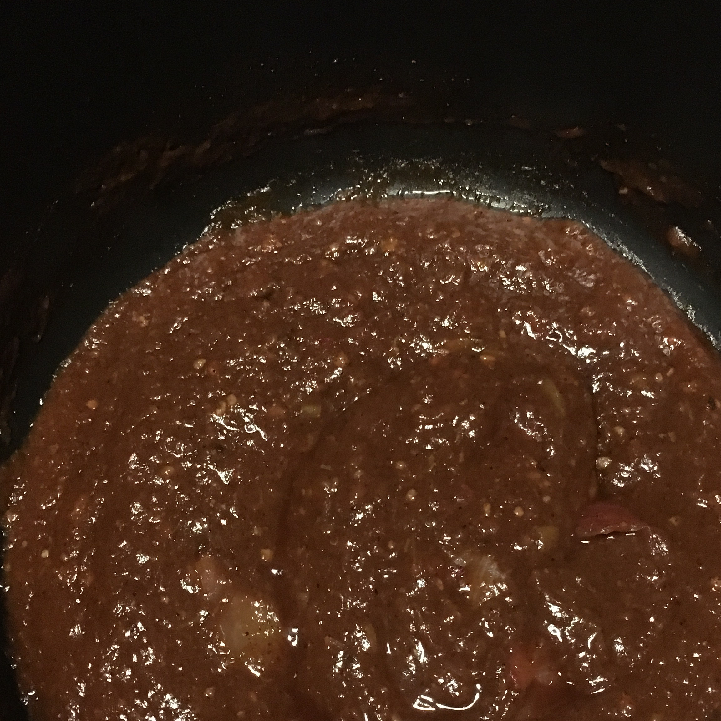 Roasted Rhubarb, Garlic, and Onion Barbeque Sauce