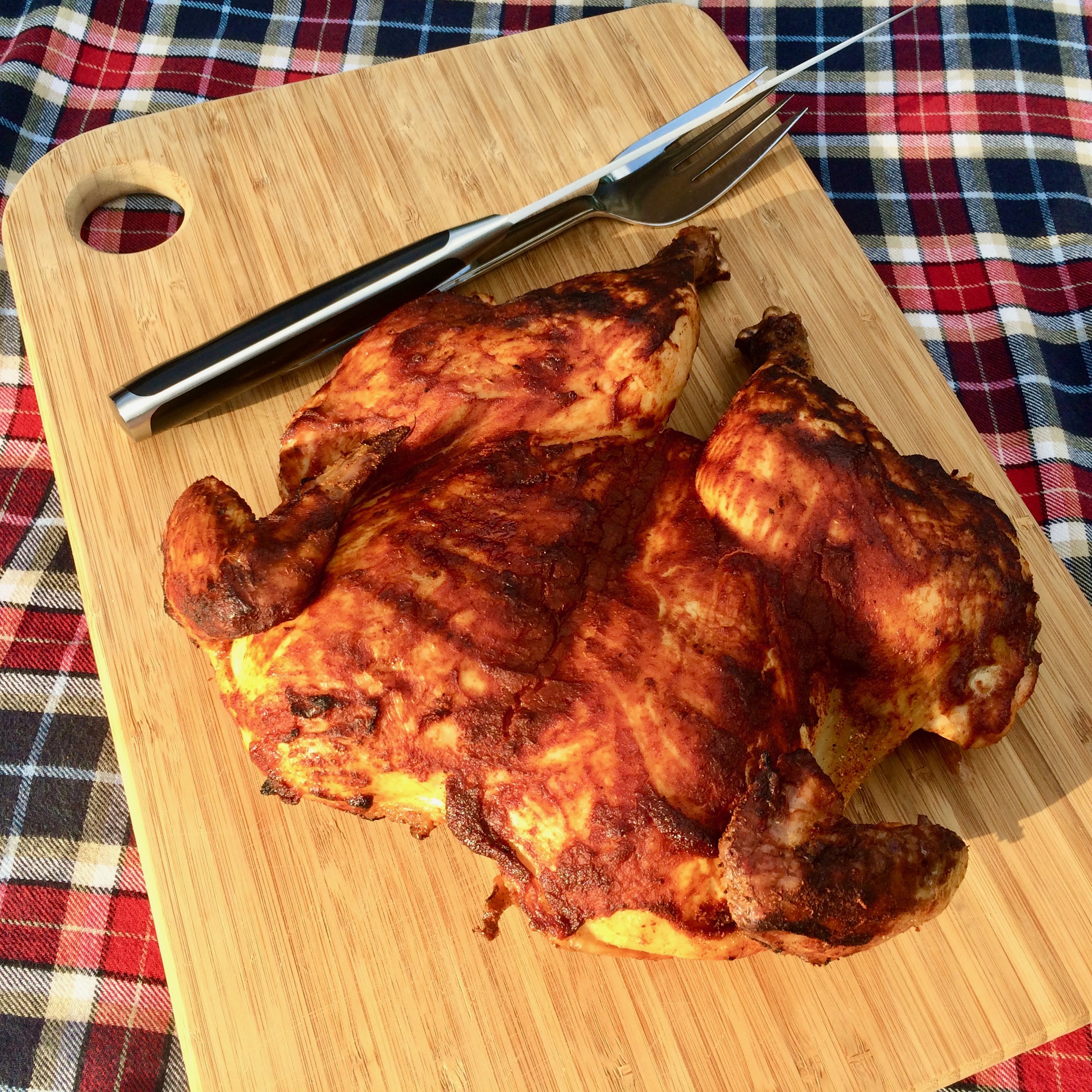 Grilled Spatchcocked Chicken