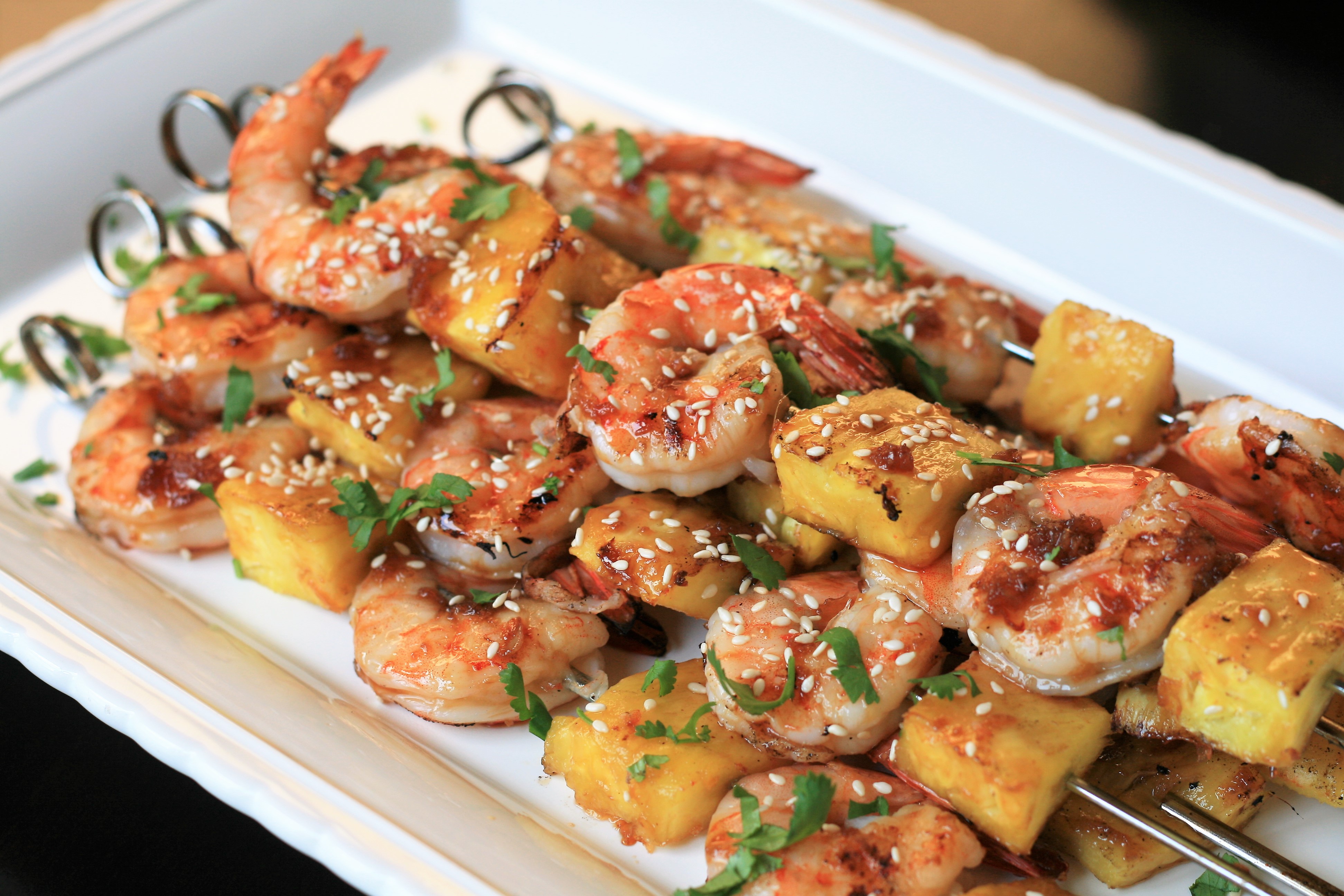 <p>A simple homemade teriyaki sauce is the key here. "These savory-sweet shrimp skewers are easy to make and cook in just a few minutes," says France C. "They are perfect for summer weeknights or weekend dinner parties. Prep the sauce ahead of time for an even faster dinner. I prefer to use jumbo shrimp (21-25 per pound), however use what you have on hand."</p>
                          <p> </p>
                          
