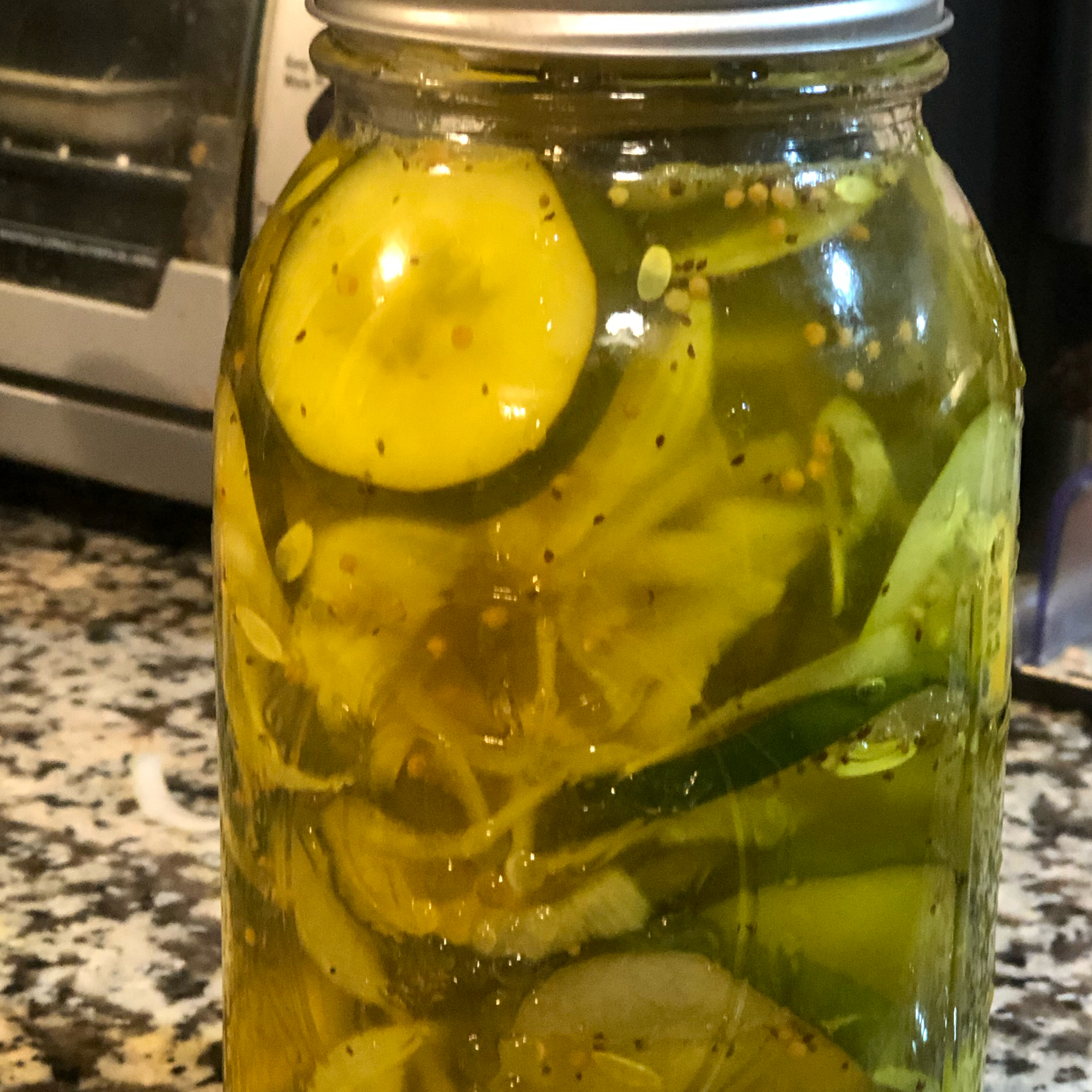 Microwave Bread and Butter Pickles 