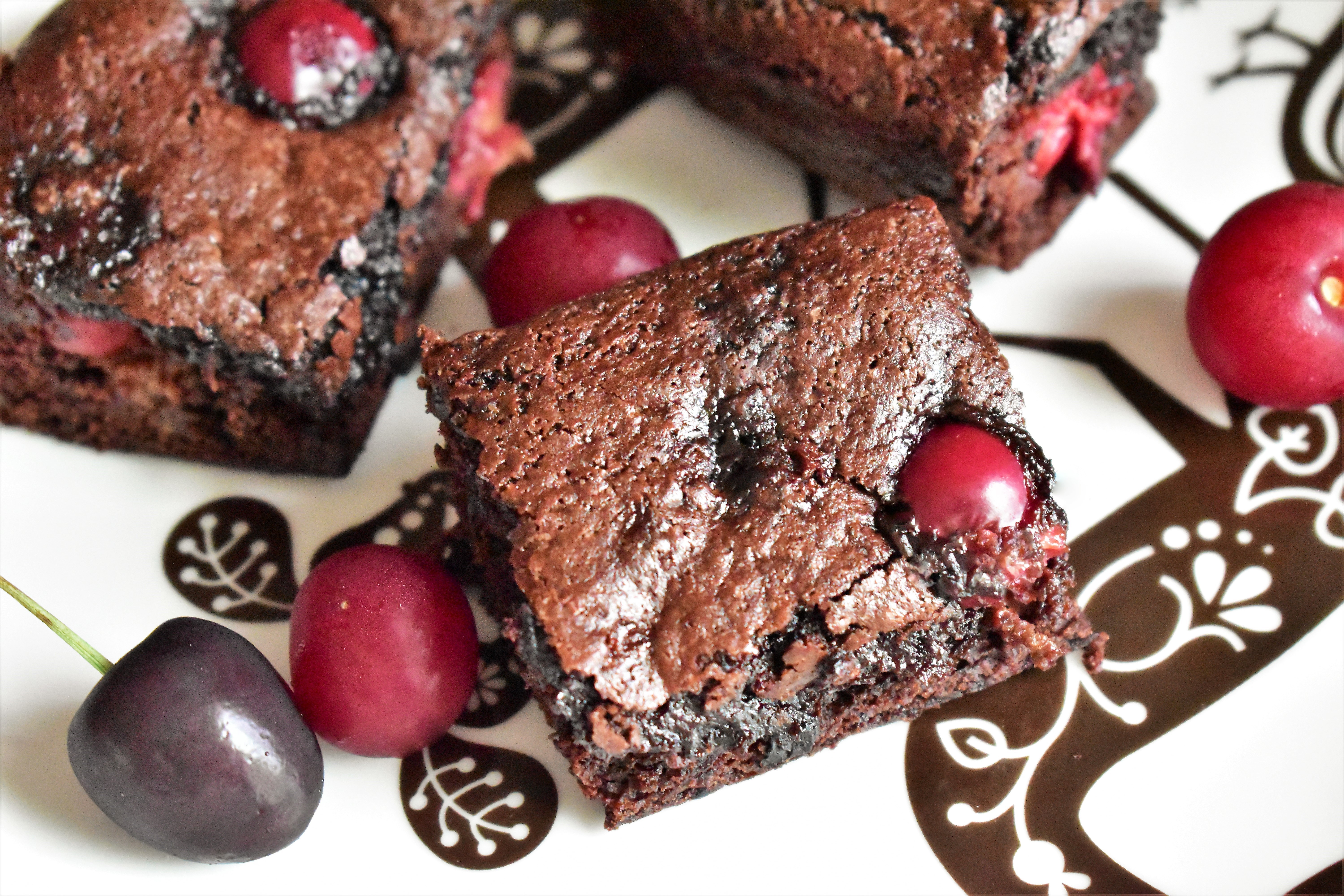 Cherry Brownies from Scratch Kim