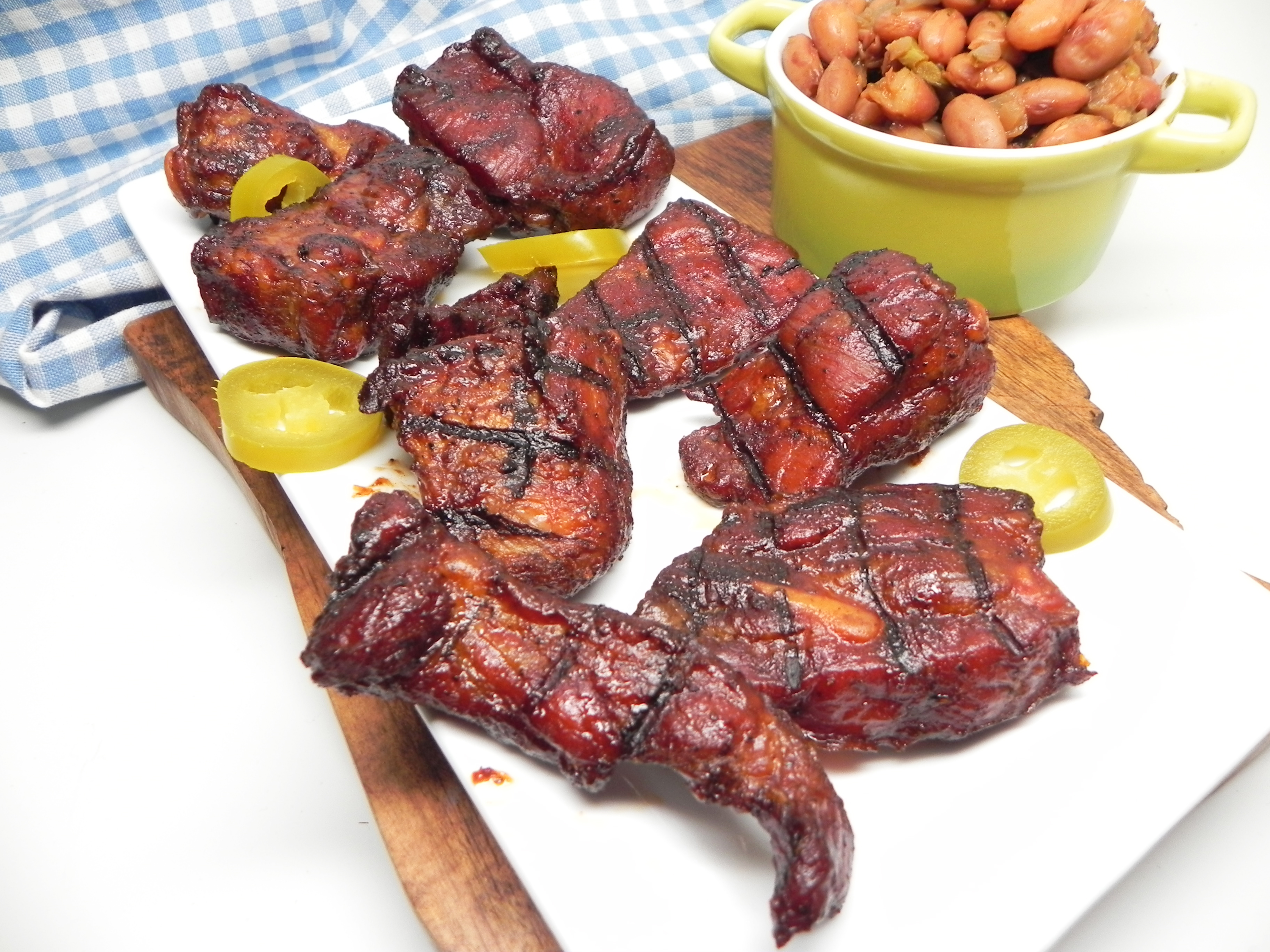 <p>Don't overlook the rib tips. Rib tips are the short, meaty sections of rib that are attached to the spareribs and are cut off when the ribs are trimmed St. Louis style. They are just as delicious as traditional ribs, but cook in less time.  These smoked rib tips are ready to serve in just 2 hours.</p>
                          