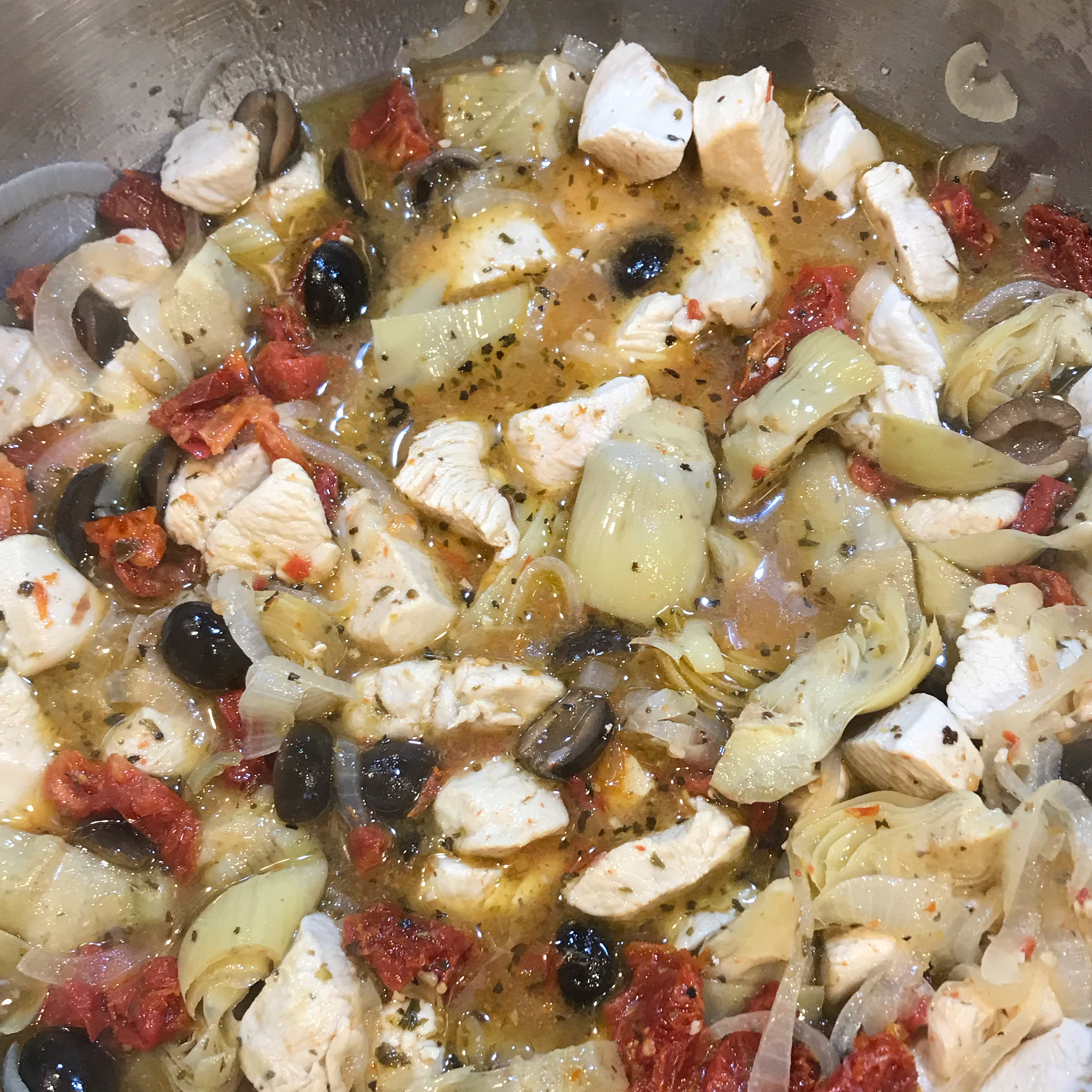 Chicken with Artichokes and Sundried Tomatoes 