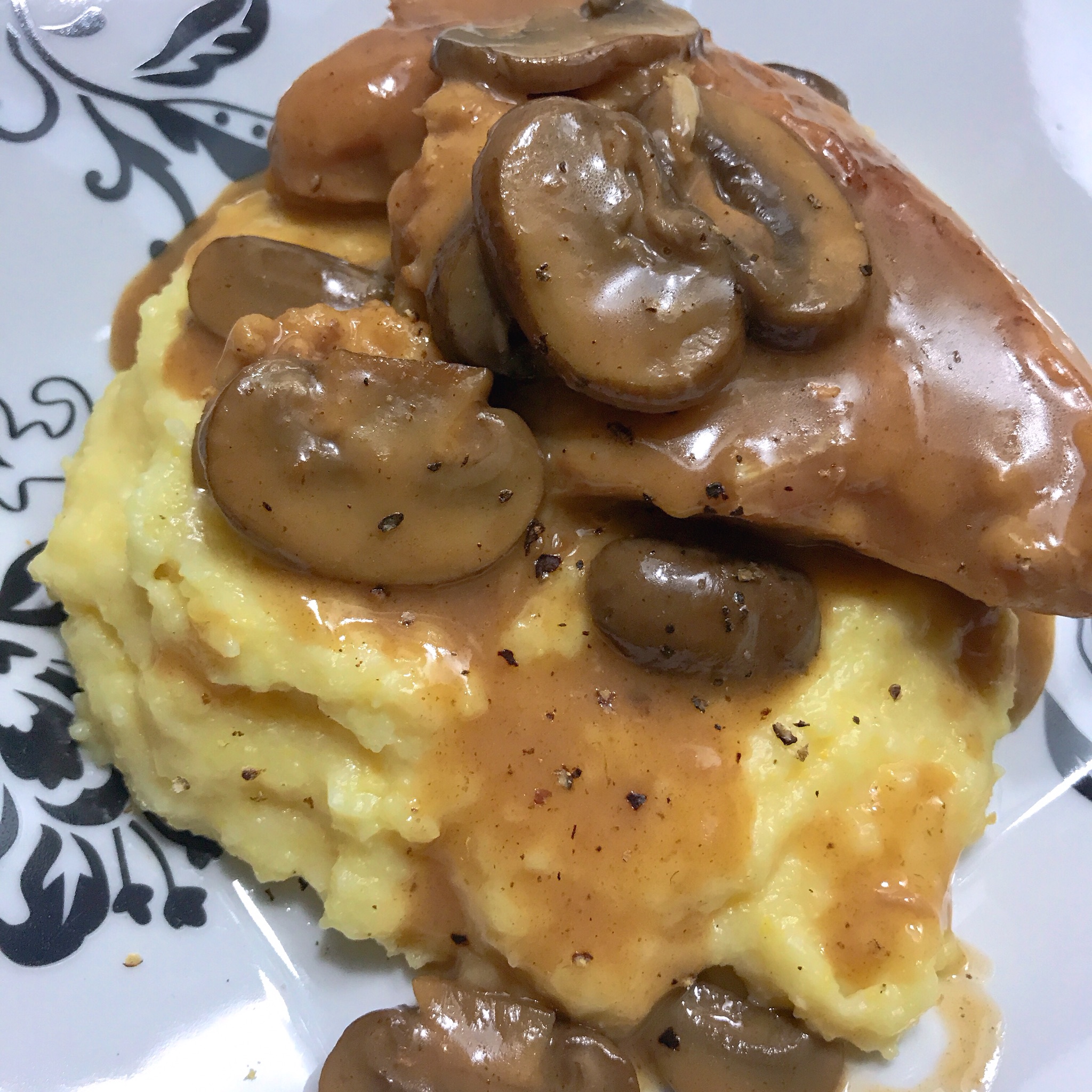 Chicken breasts cook in a rich Marsala wine and mushroom sauce. "This chicken Marsala is inspired by a famous chain restaurant, but it cooks in the Instant Pot," says thedailygourmet. "You will need the glass lid which can be ordered online."
                          