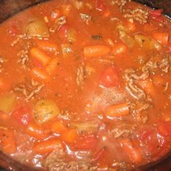 Ground Beef and Tomato Stew