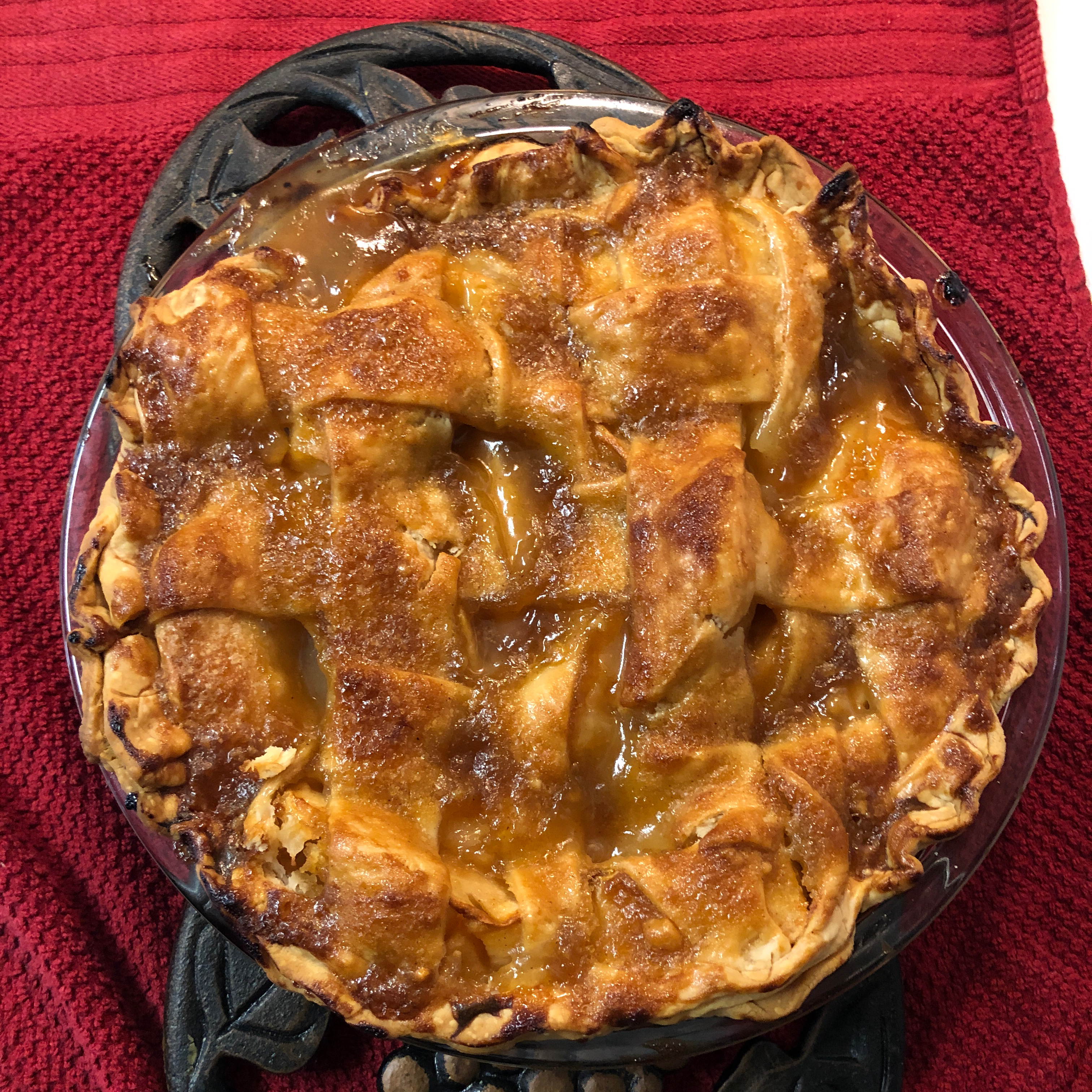 Chef John's Caramel Apple Pie Caleb Flenoury