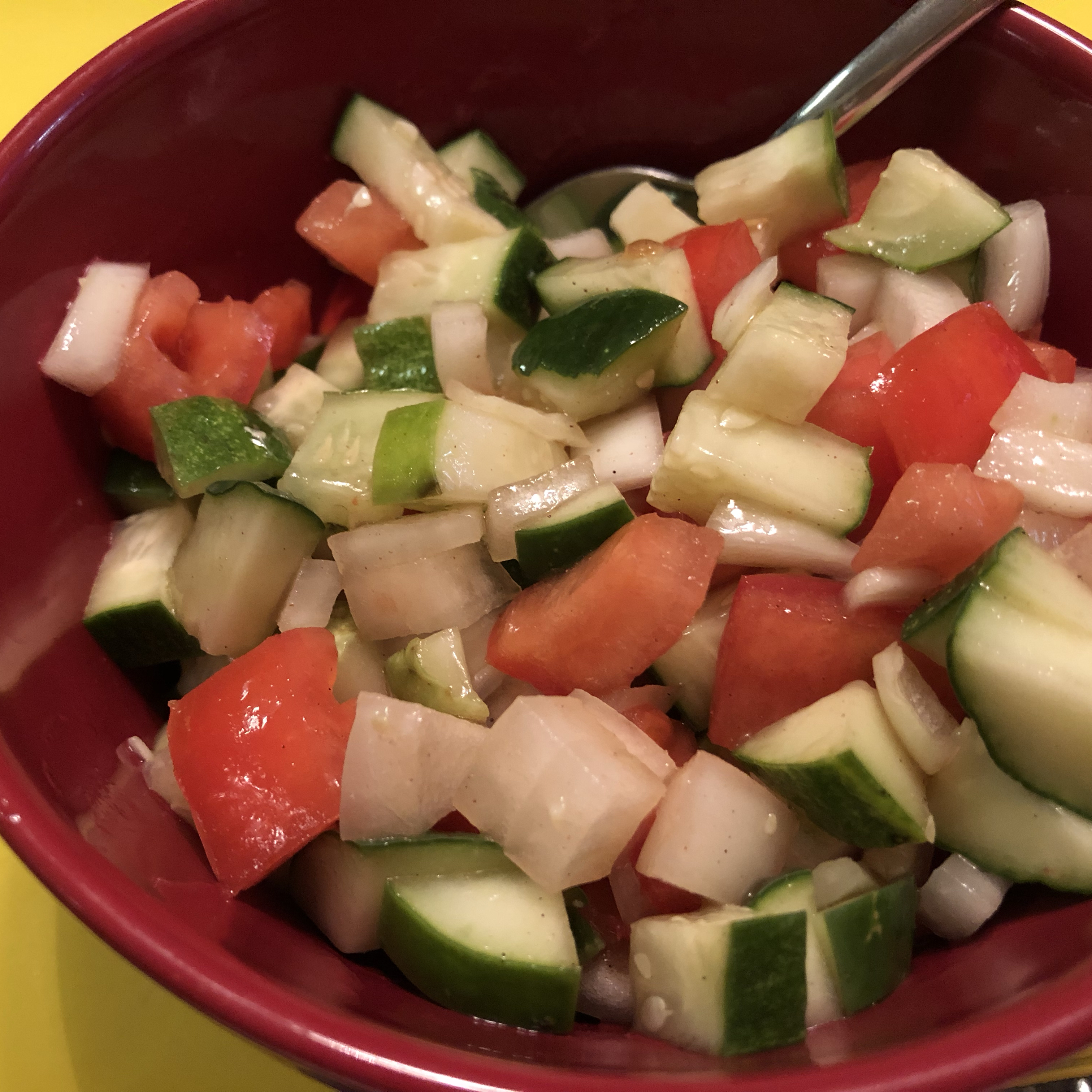 Tomato Cucumber Onion Salad