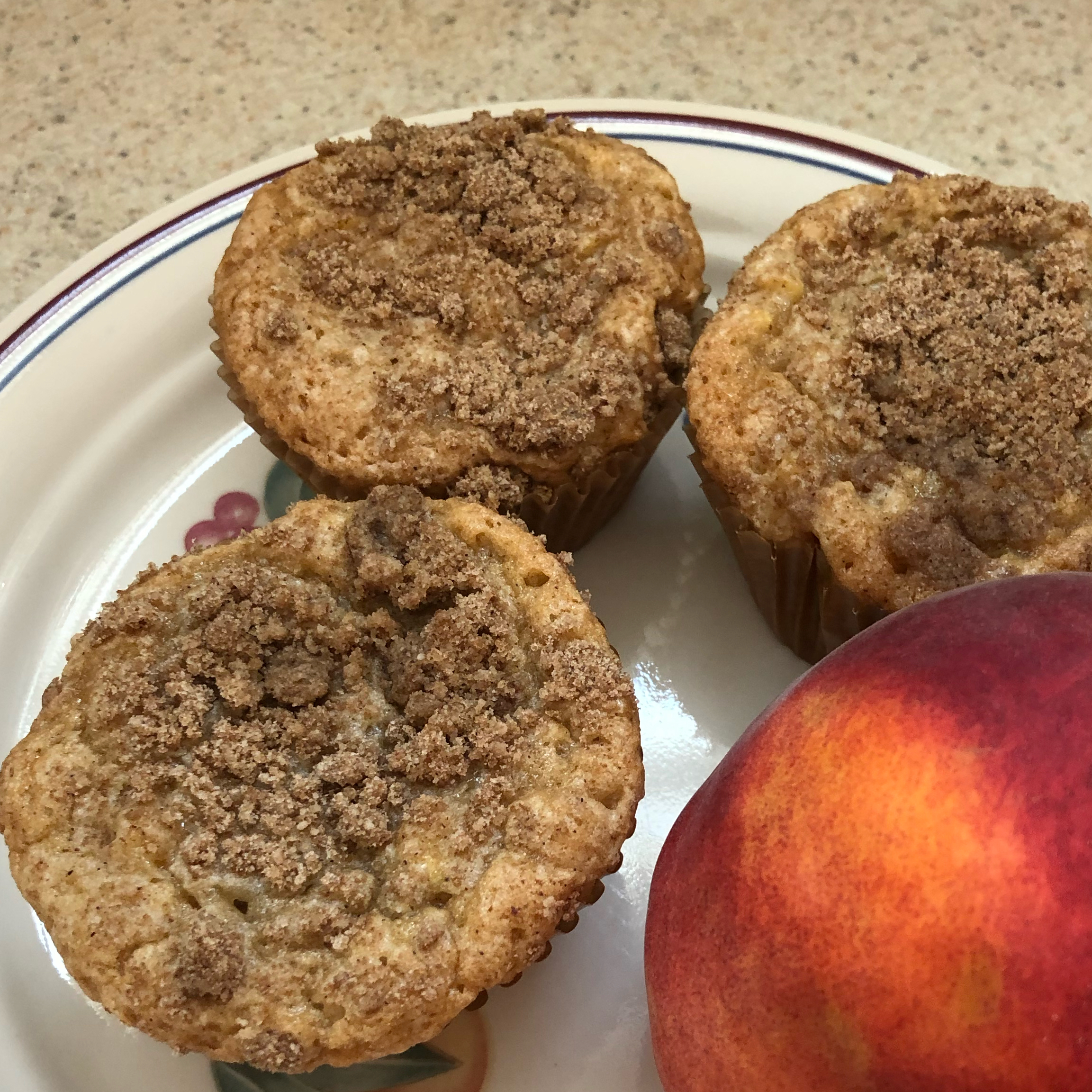 Peach Cobbler Muffins 