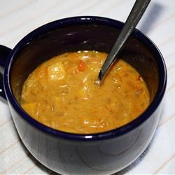 Mad's Peach-Curry Soup kherch