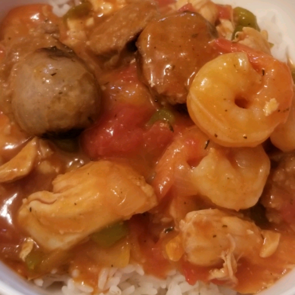 Shrimp and Sausage and Chicken Gumbo 