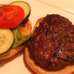 Grilled Spicy Lamb Burgers 