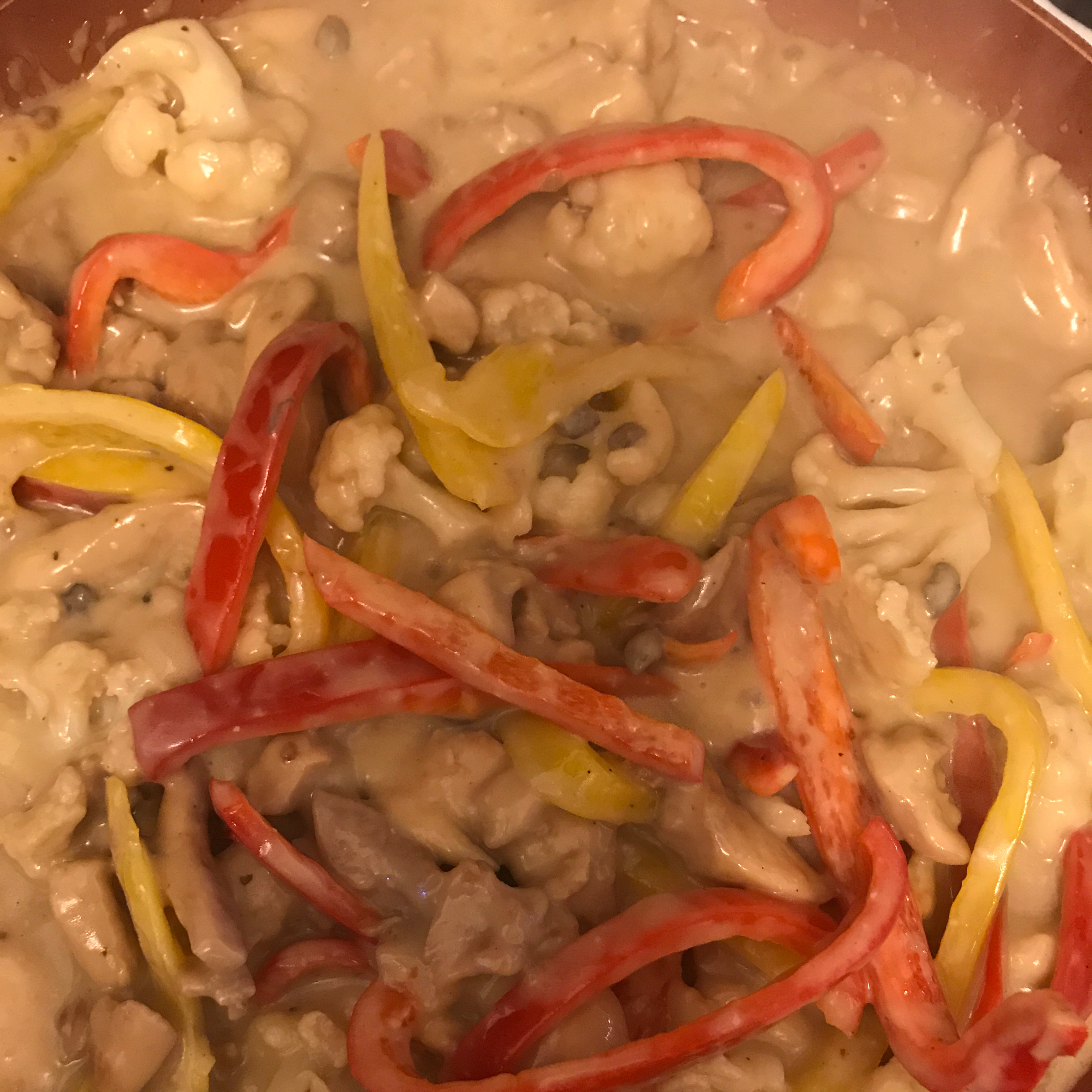 Chicken and Cauliflower Stir-Fry 