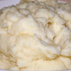 Mashed Potatoes with Olive Oil and Parmesan t dot