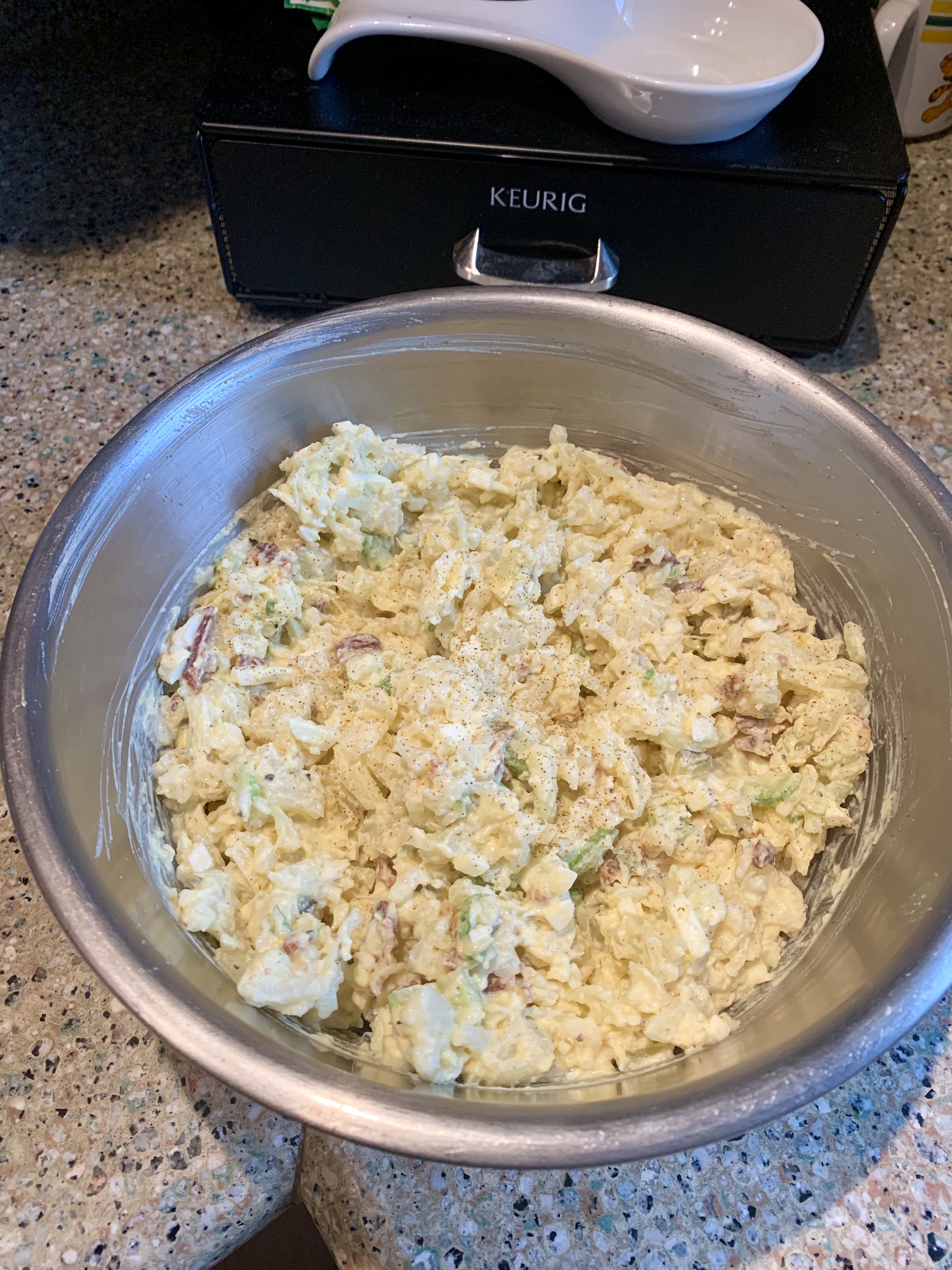 Low-Carb Cauliflower Mock Potato Salad Steph