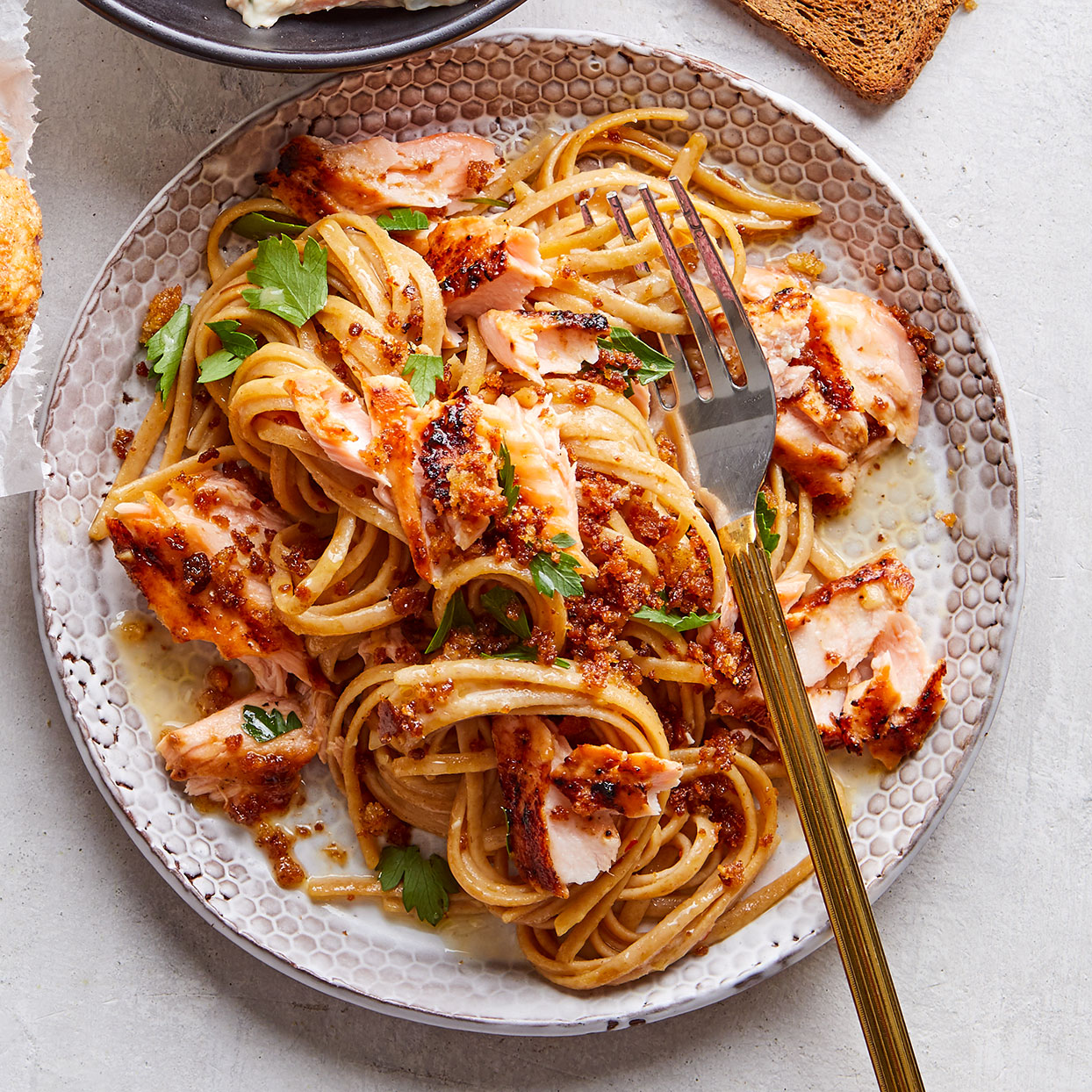 <p>Wondering what to do with leftover salmon? This is a delicious and easy way to turn it into another weeknight-friendly, quick dinner. Don't forget to reserve some pasta water--its starch thickens the lemon-garlic pasta sauce and makes it silky-smooth.</p>
                          