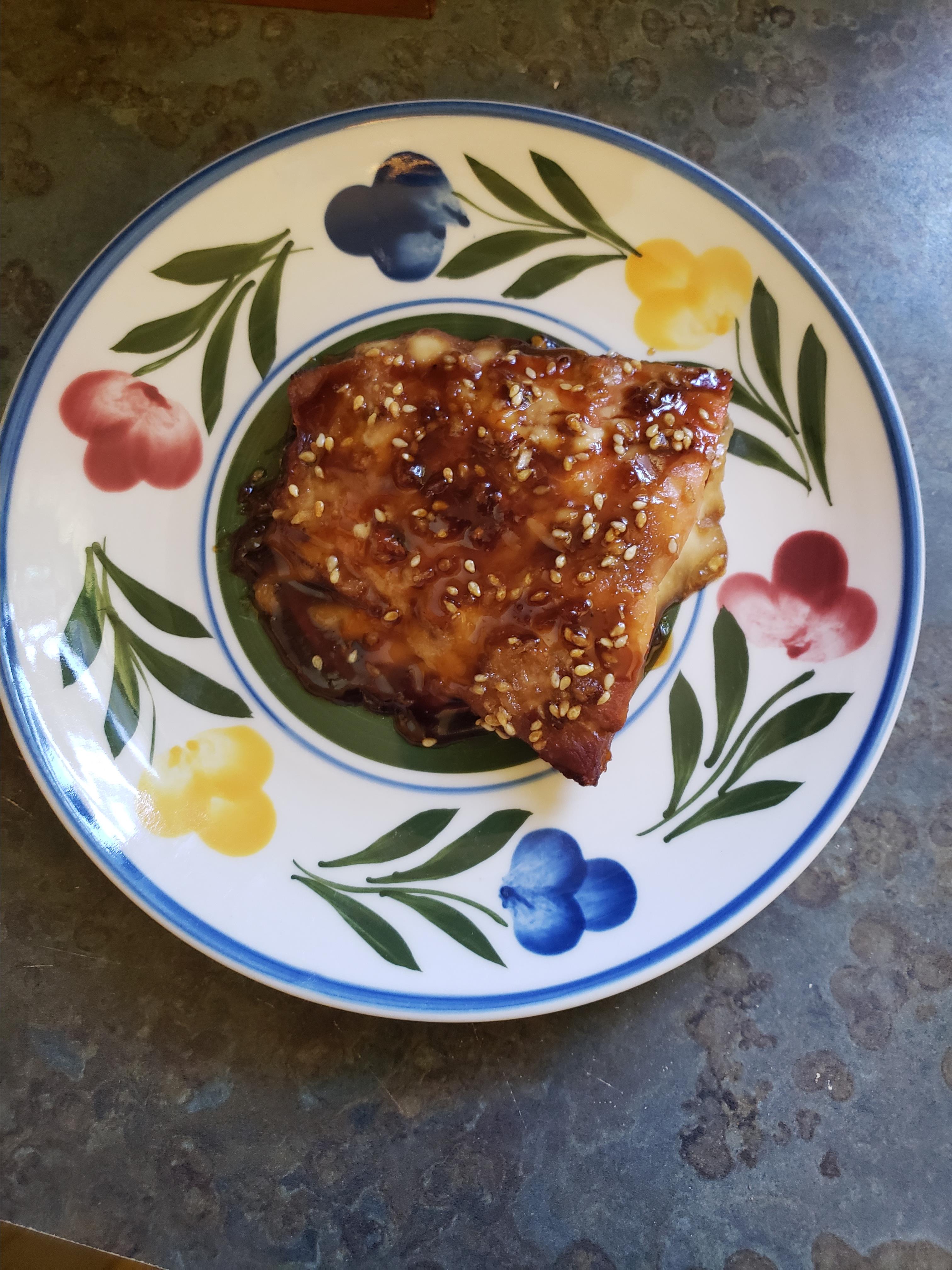 Honey-Glazed Salmon Angelwing
