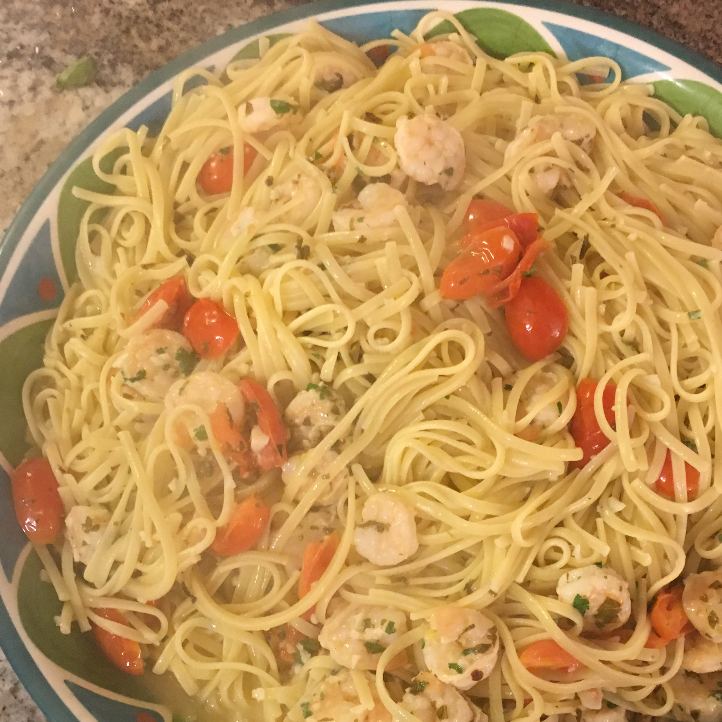 Shrimp Scampi with Linguini 
