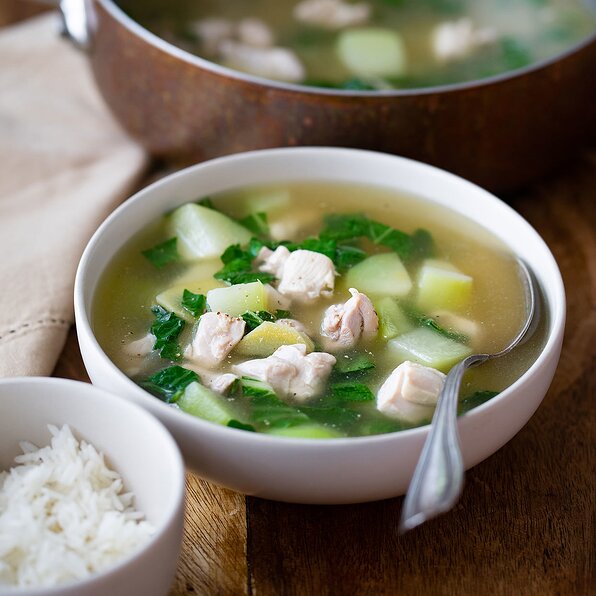 Tinola (Filipino Ginger-Garlic Chicken Soup) 