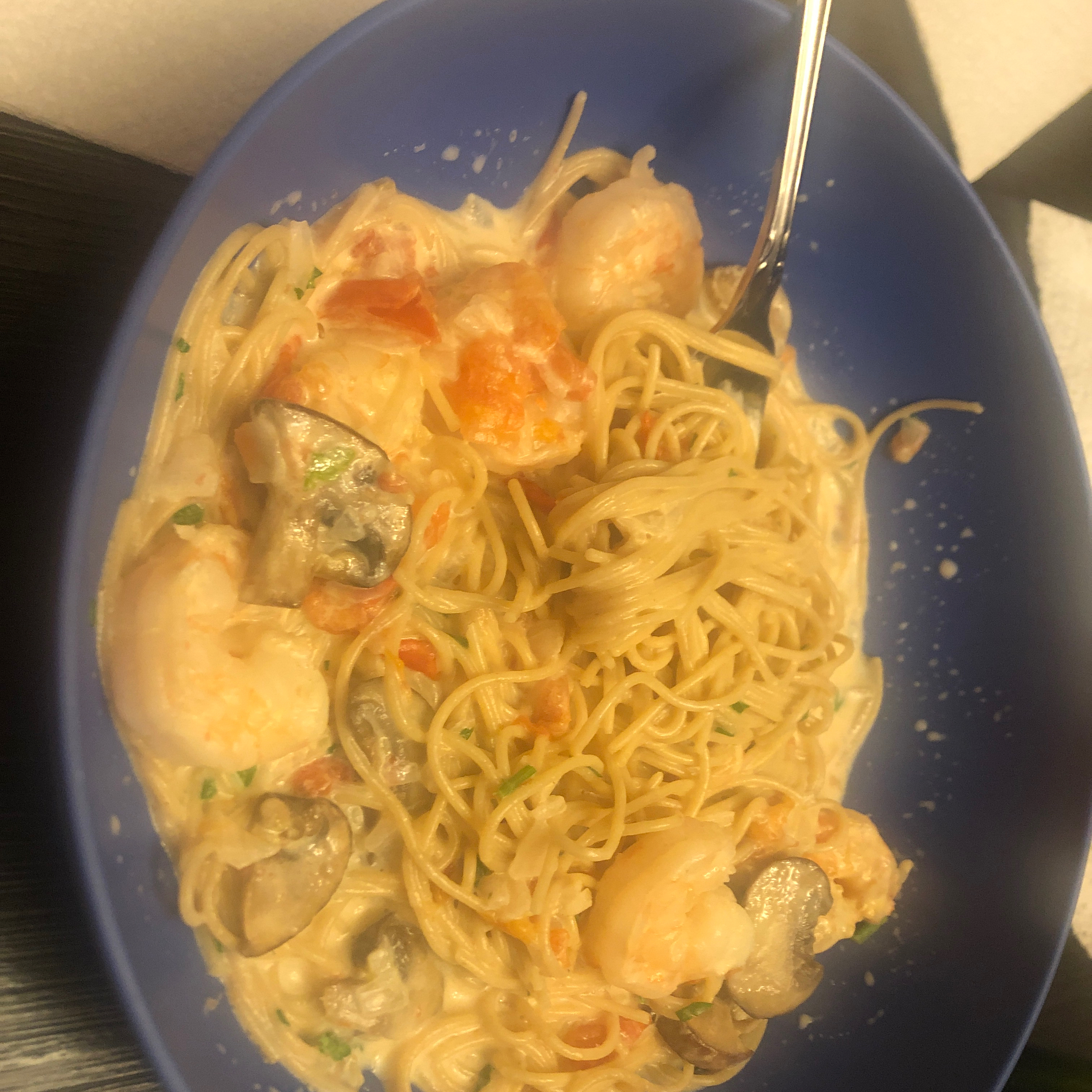 Champagne Shrimp and Pasta jousley