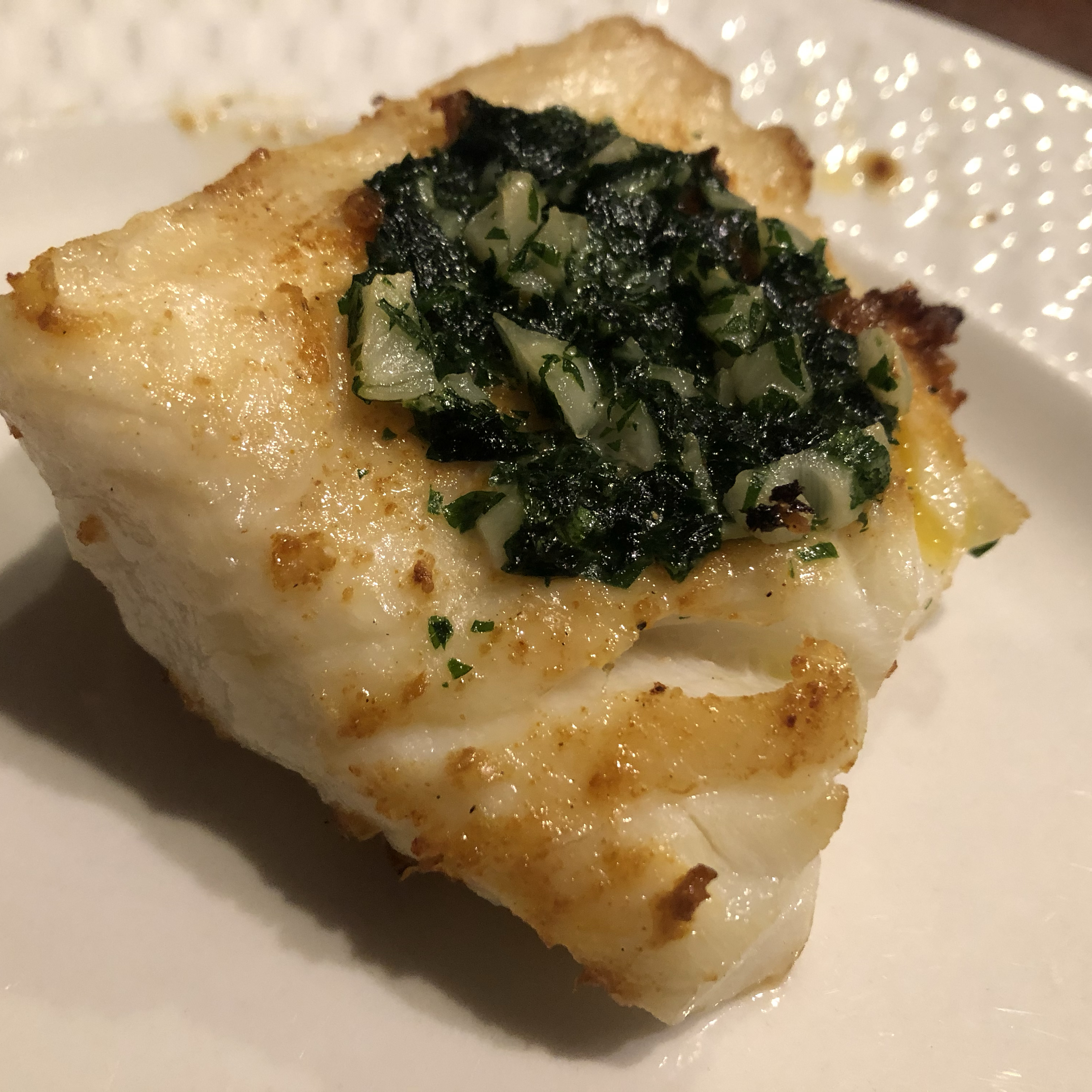 <p>Simple yet packed with flavor, this recipe lets the sea bass shine. The fillets are grilled with a paprika and lemon pepper seasoning, then drizzled with garlic and parsley butter. "This was great&mdash;a restaurant quality dish," says reviewer Claudette P Henry.</p>
                          