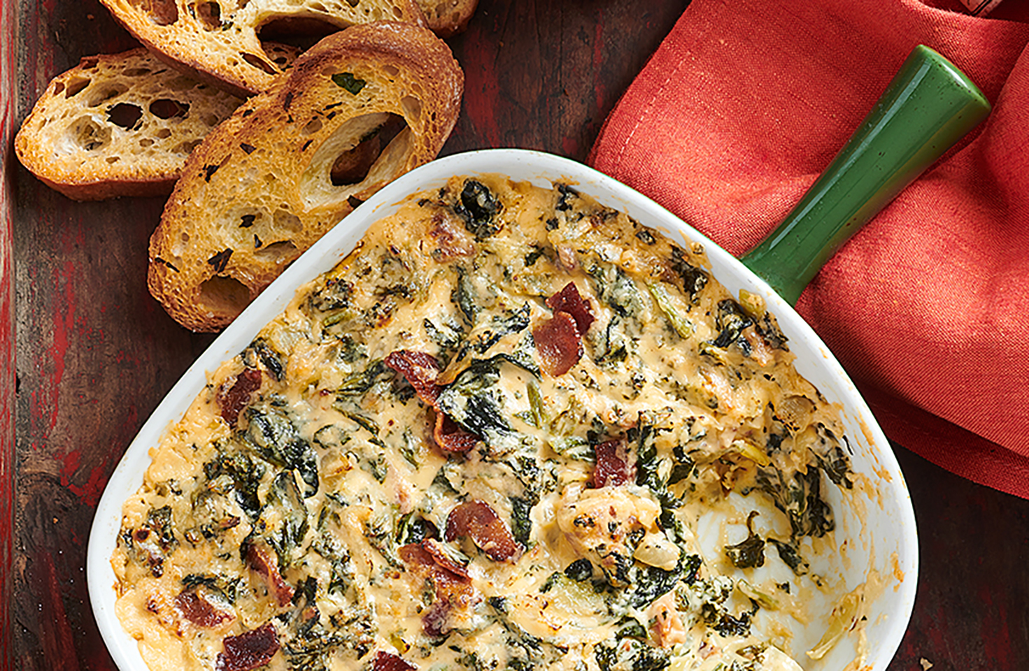 Spinach Kale Bacon Dip 14 Hands Winery