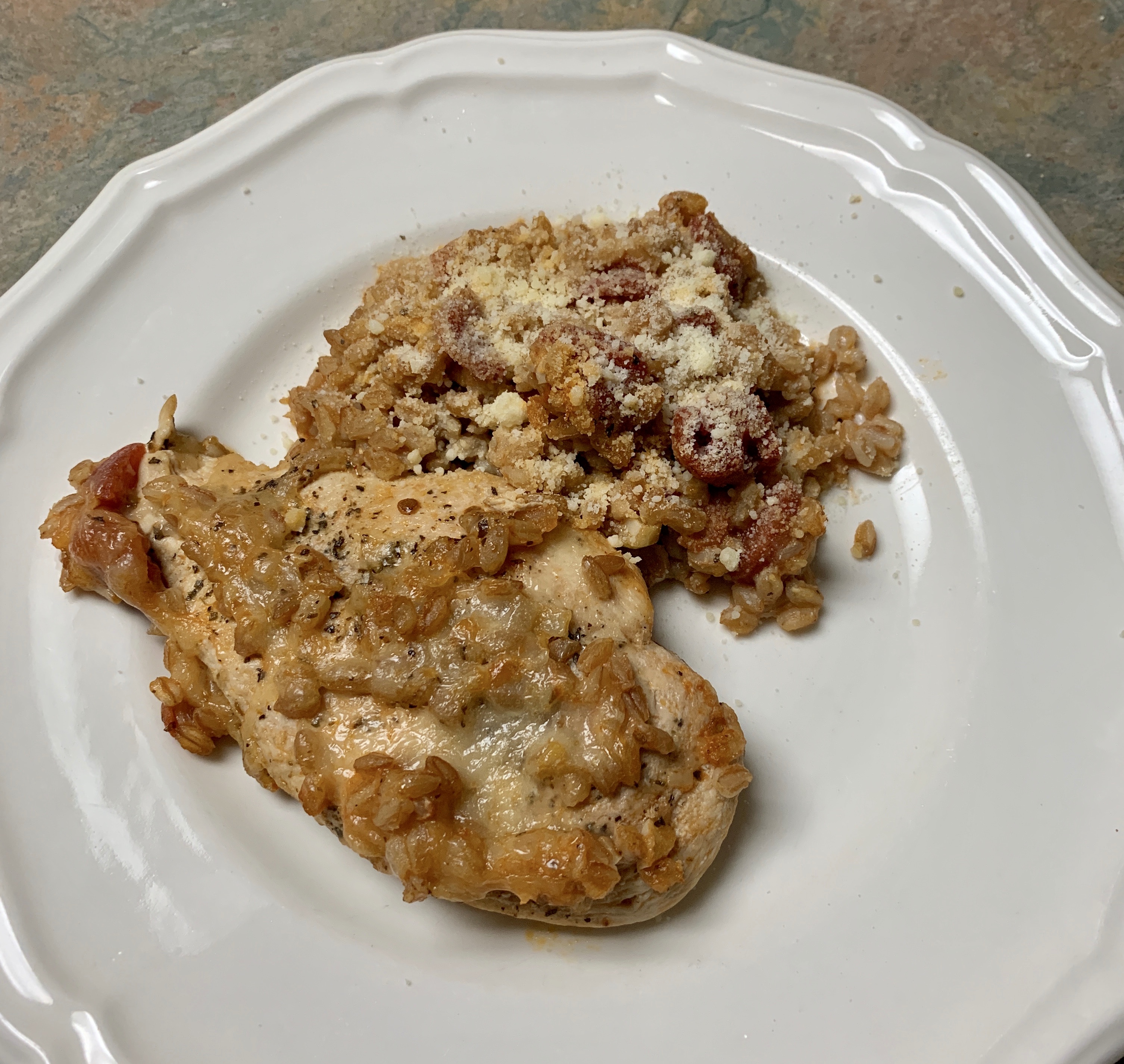 Easy Tuscan Chicken and Farro Skillet tcasa